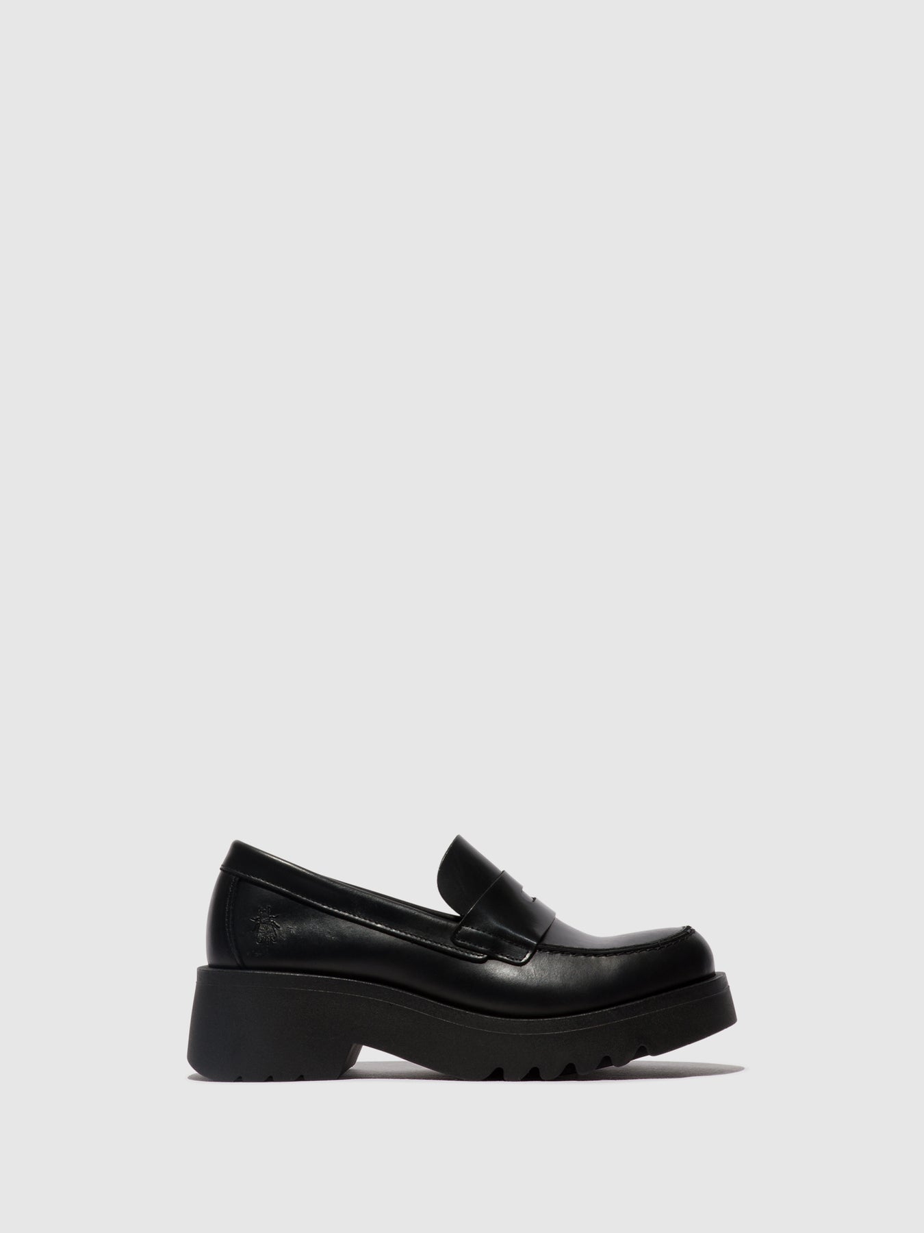Black (Black Sole) Fly London Loafers Shoes Women's Loafers | 950427CGY