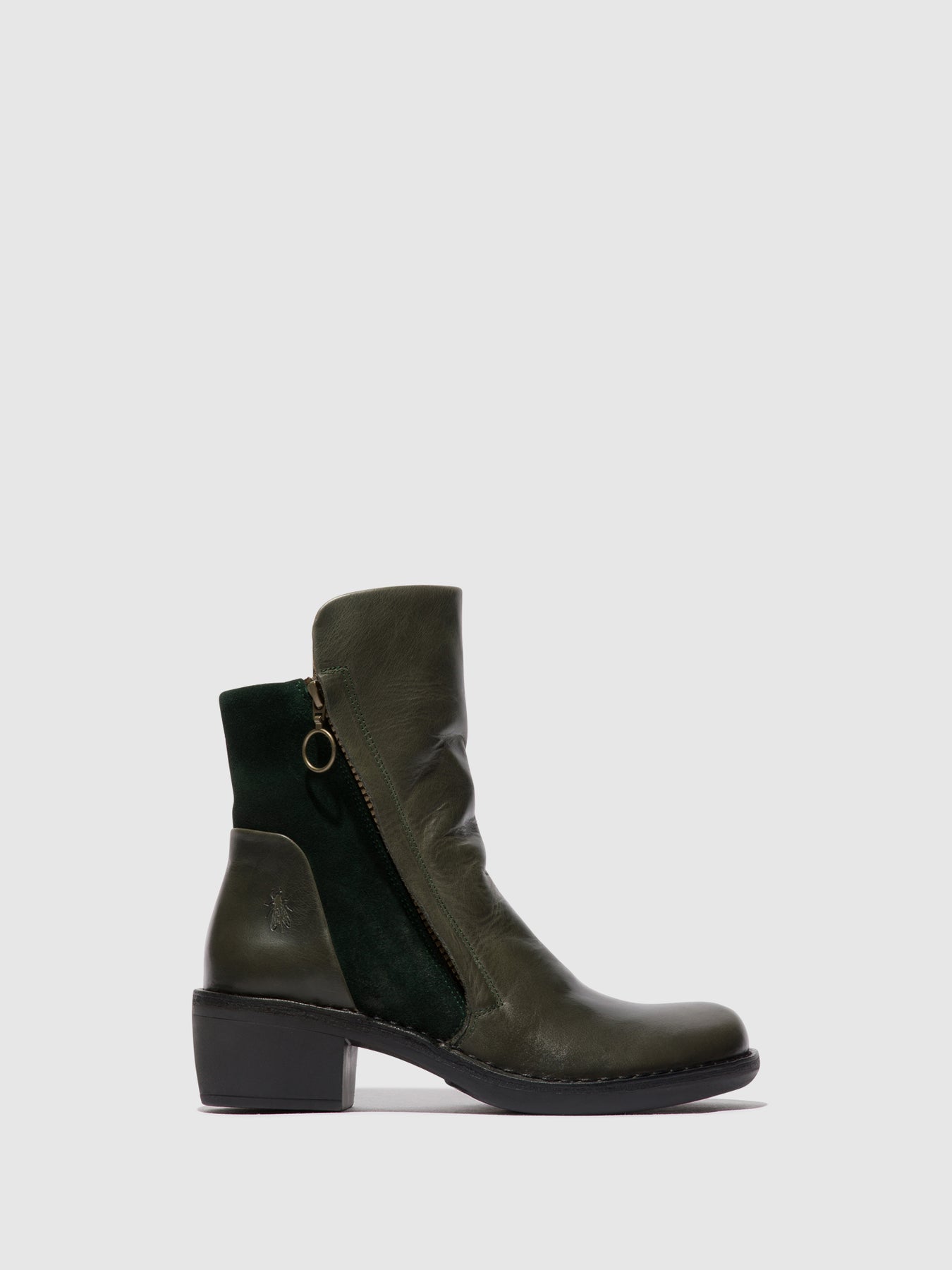 Diesel/Green Forest Fly London Zip Up Boots Women's Ankle Boots | 695280THB