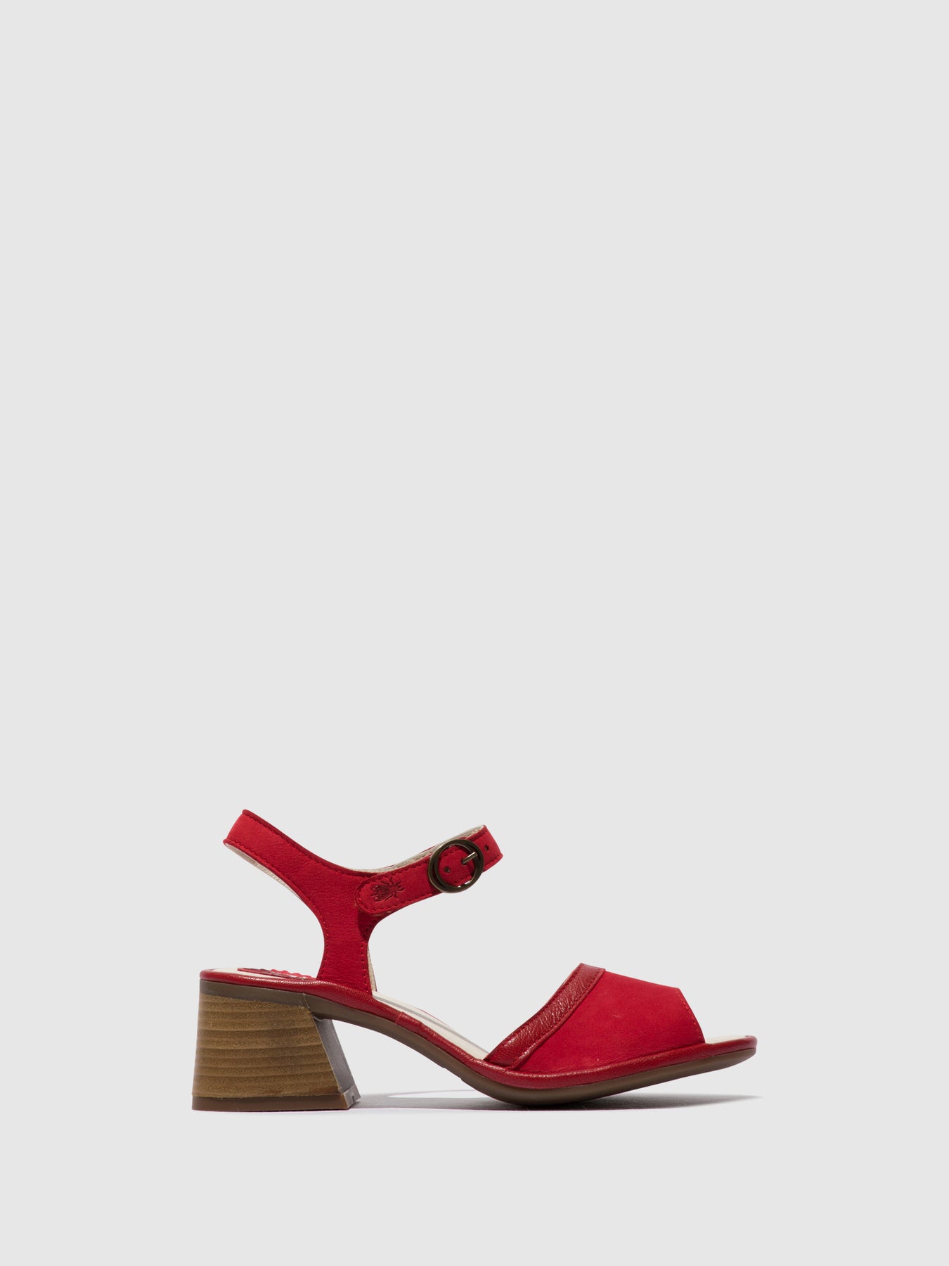 Lipstick Red Fly London Ankle Strap Sandals Women's Sandals | 246935IXF