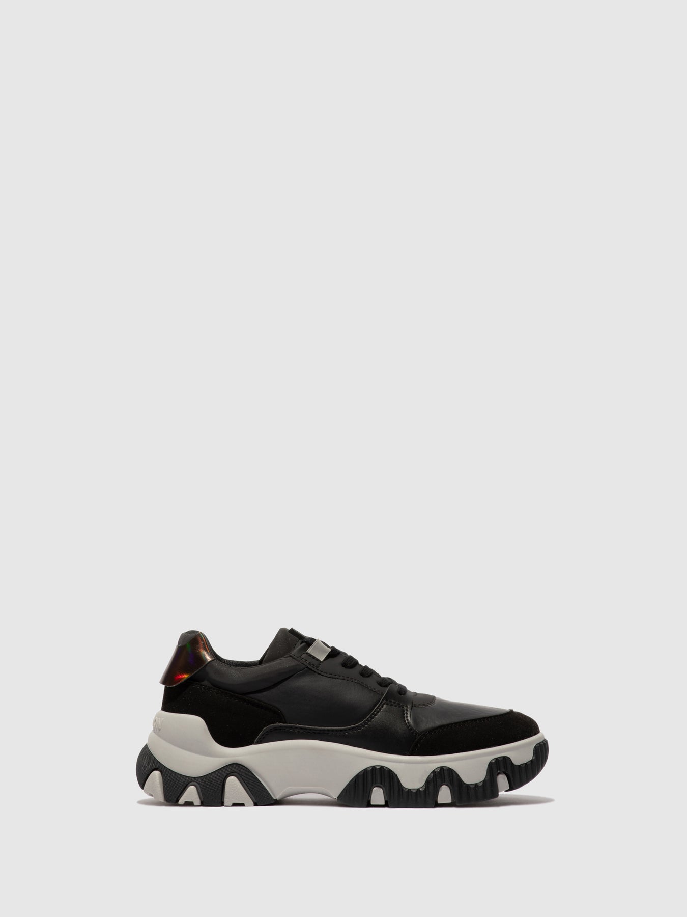 Multi Black Fly London Lace-up Men's Sneakers | 524879FHB