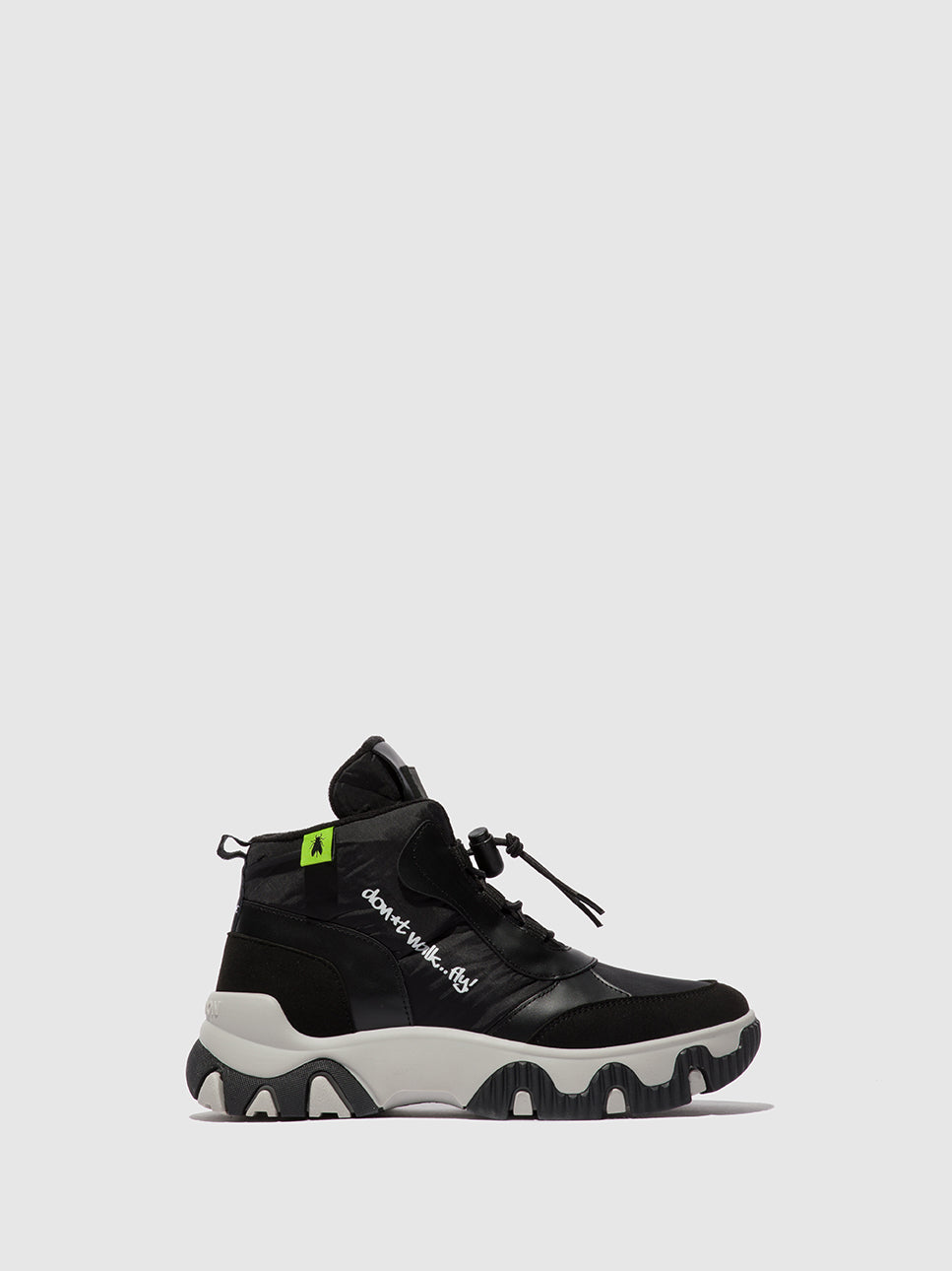Multi Black Fly London Lace-up Women's Sneakers | 671954DFI