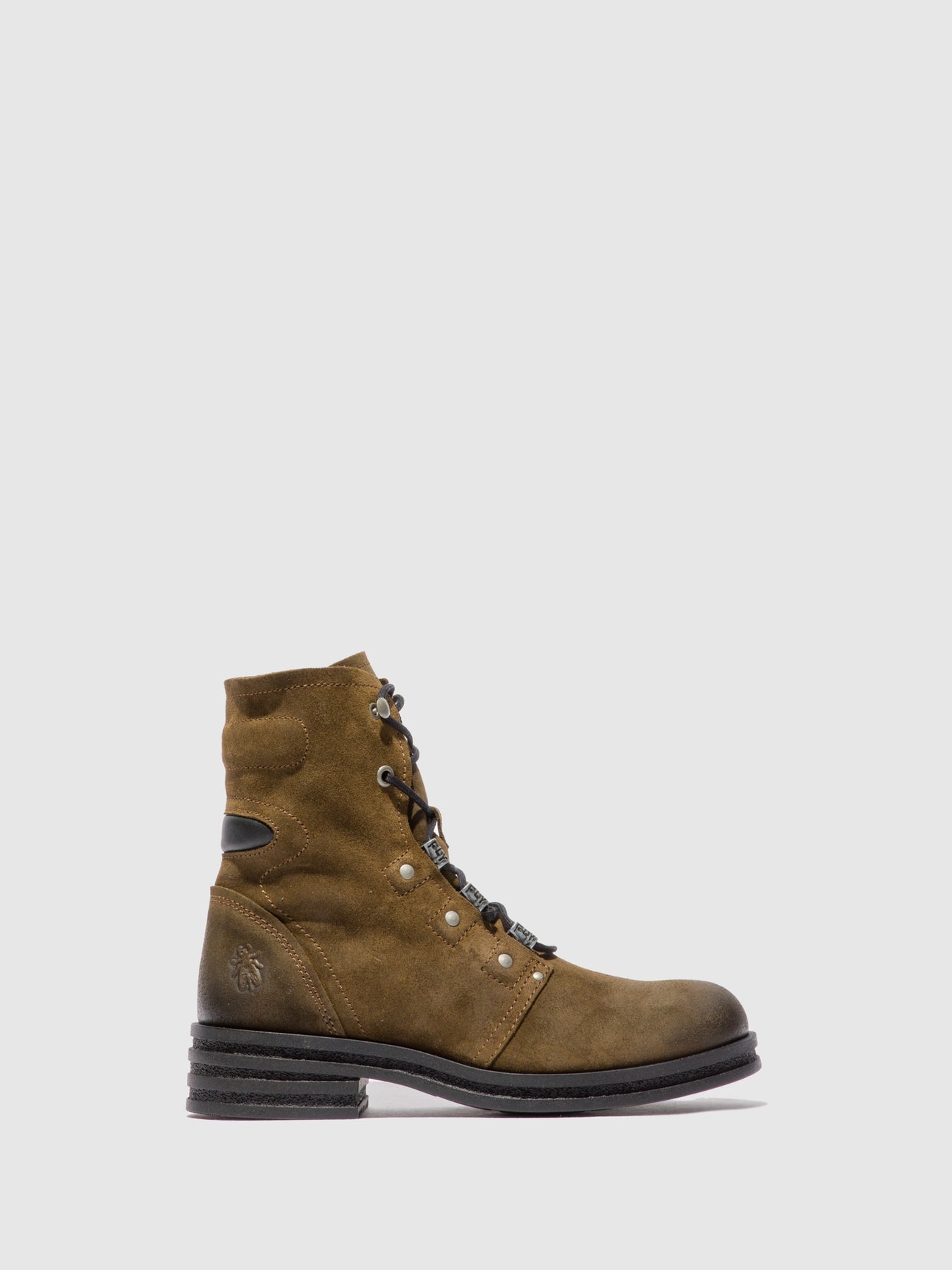 Oilsuede Sludge Fly London Lace-up Boots Women's Ankle Boots | 576930NFC