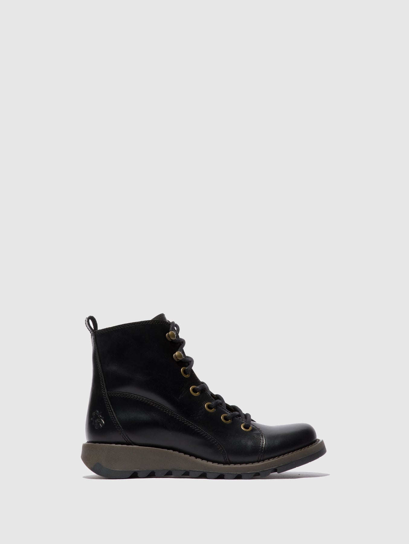 Rug Black Fly London Lace-up Boots Women's Boots | 257693UXZ