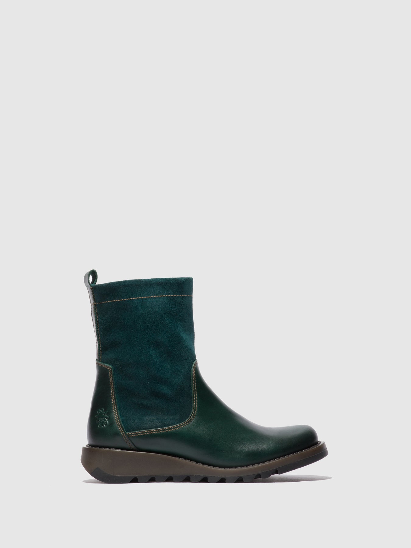 Rug/Oilsuede Petrol Fly London Zip Up Boots Women's Boots | 931602QSW