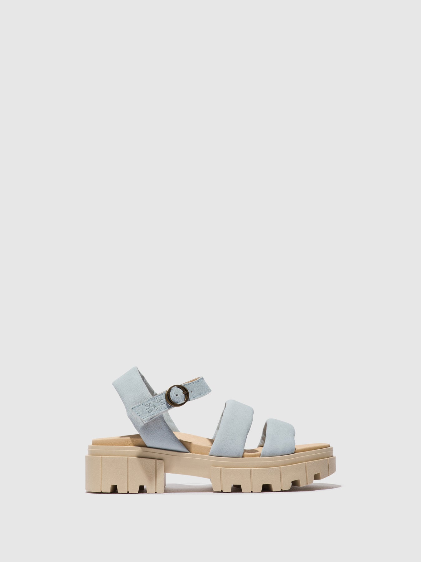 Sky Blue Fly London Sling-Back Women's Sandals | 729184ZYM
