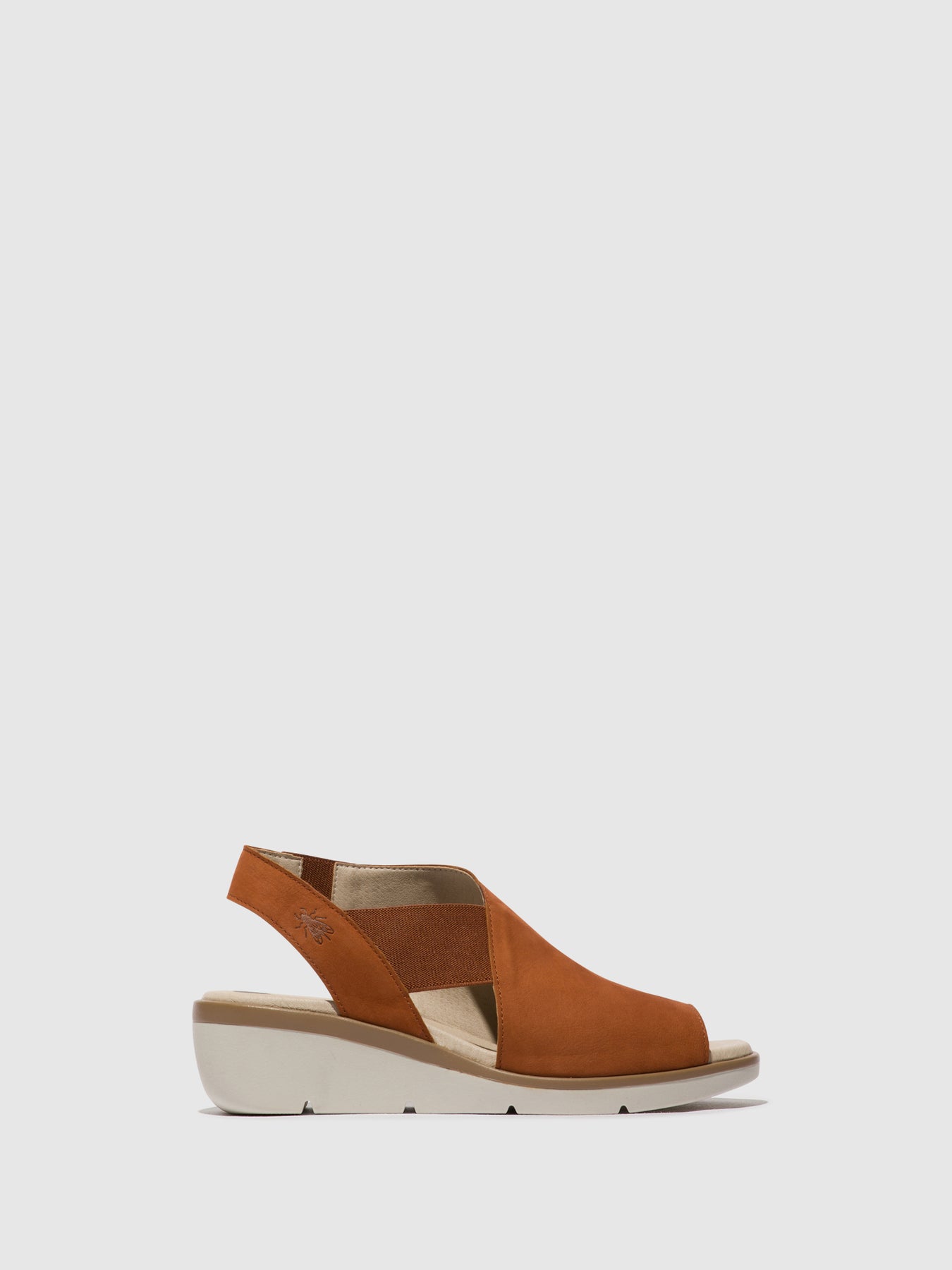 Tan Fly London Elasticated Sandals Women's Sandals | 532870VZN