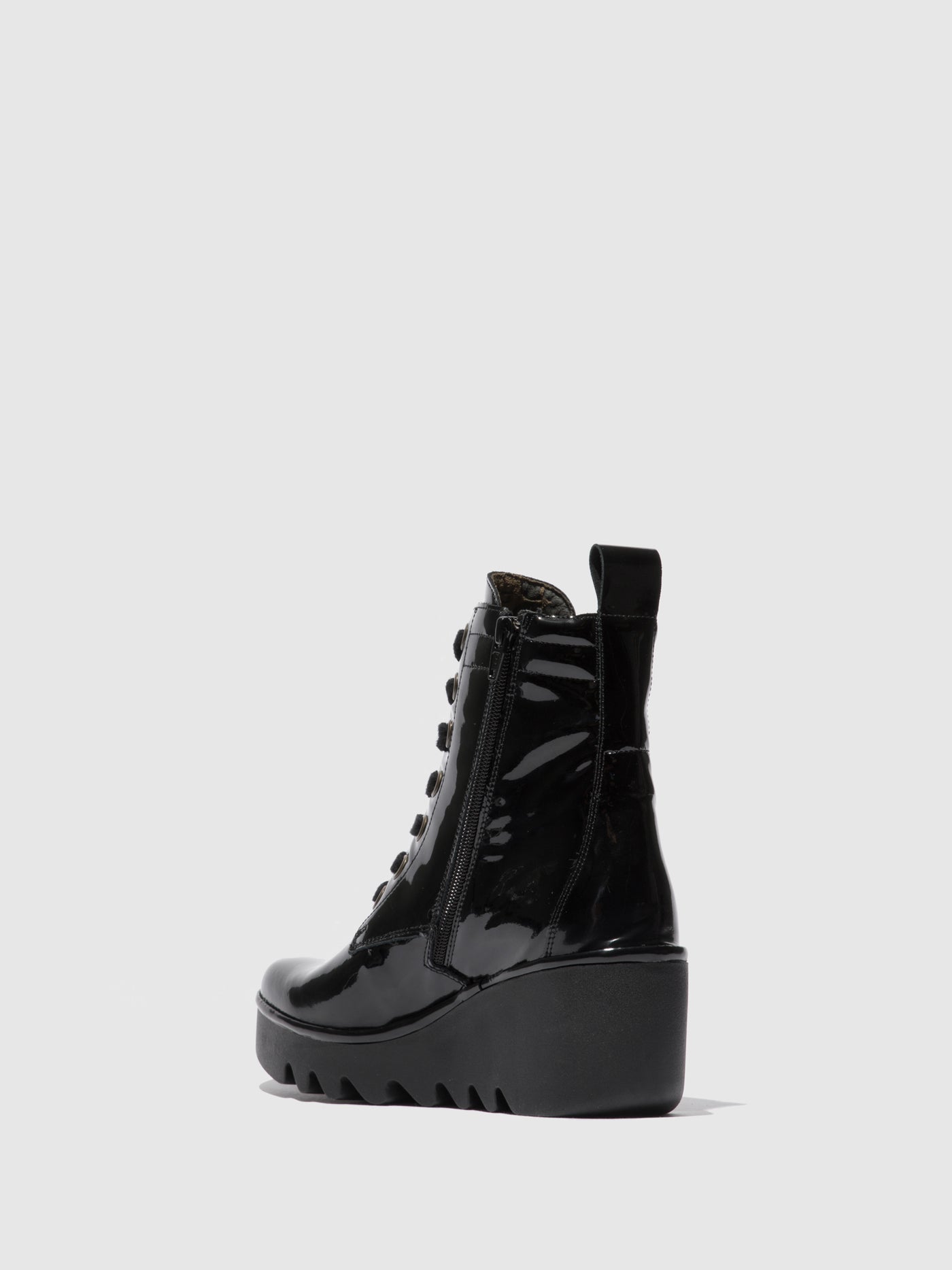 Atlantis Black Fly London Lace-up Boots Women's Ankle Boots | 735140AHC