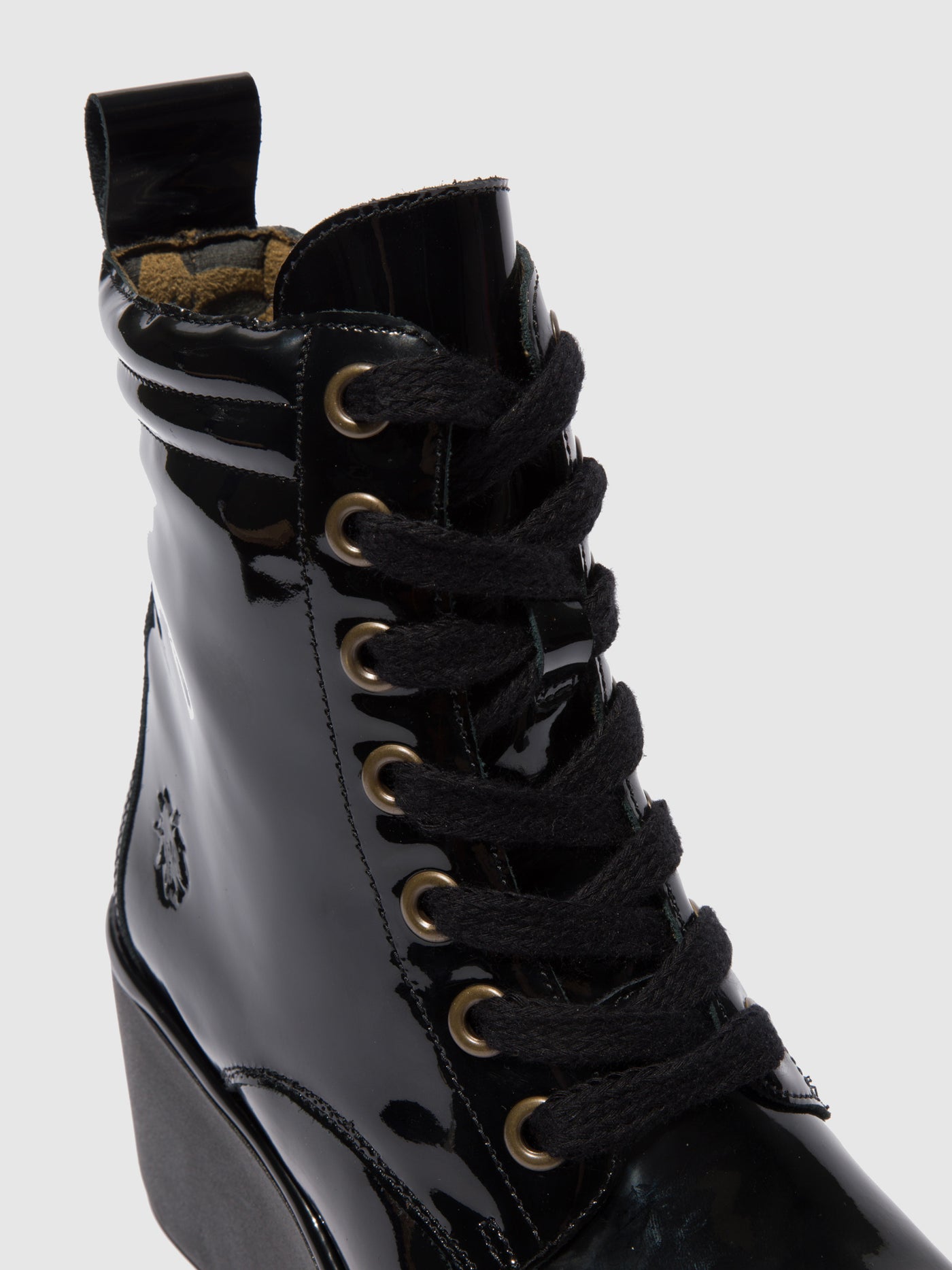 Atlantis Black Fly London Lace-up Boots Women's Ankle Boots | 735140AHC