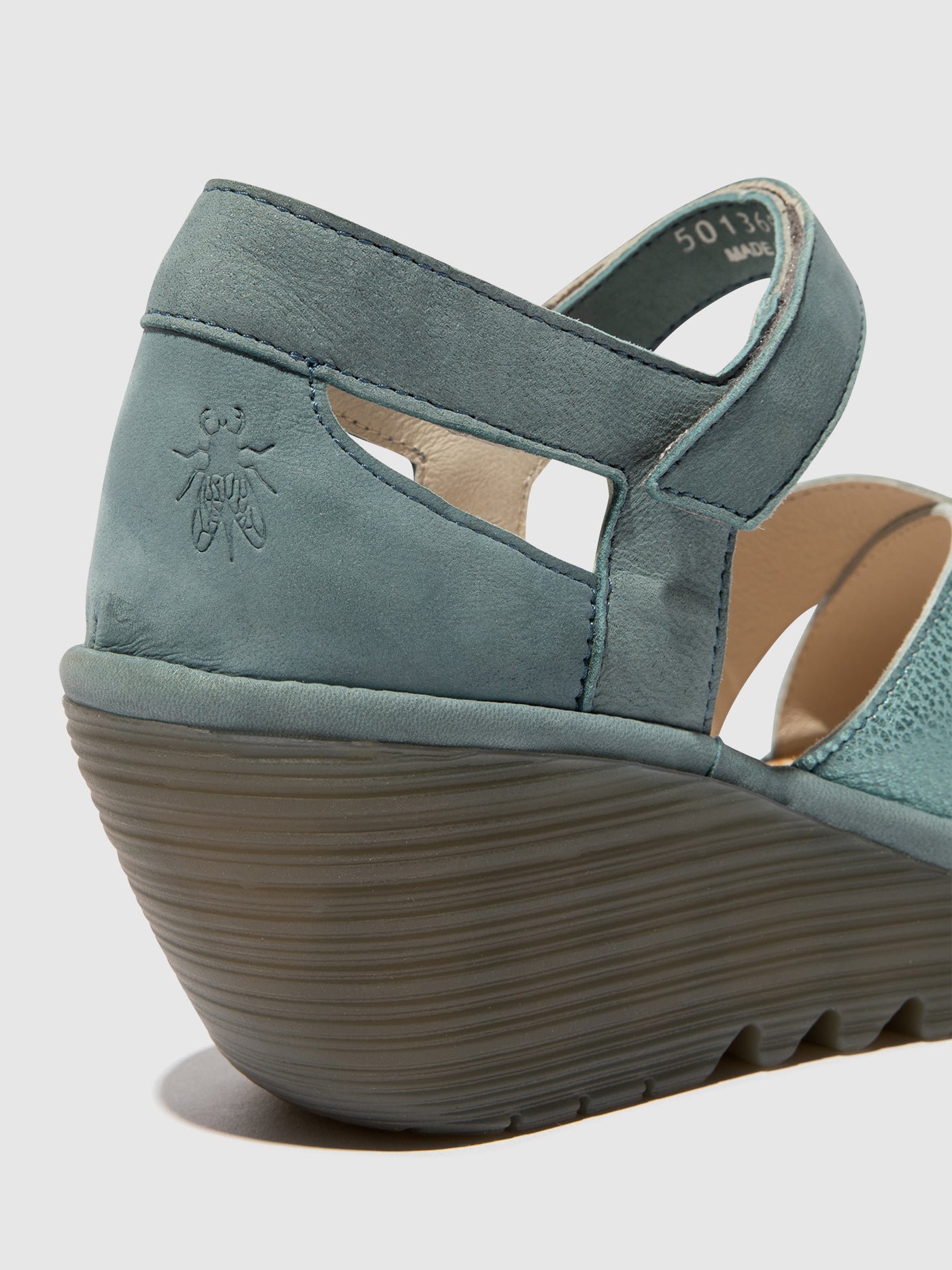 Azurre/Pale Blue Fly London Ankle Strap Sandals Women's Sandals | 802563XHP