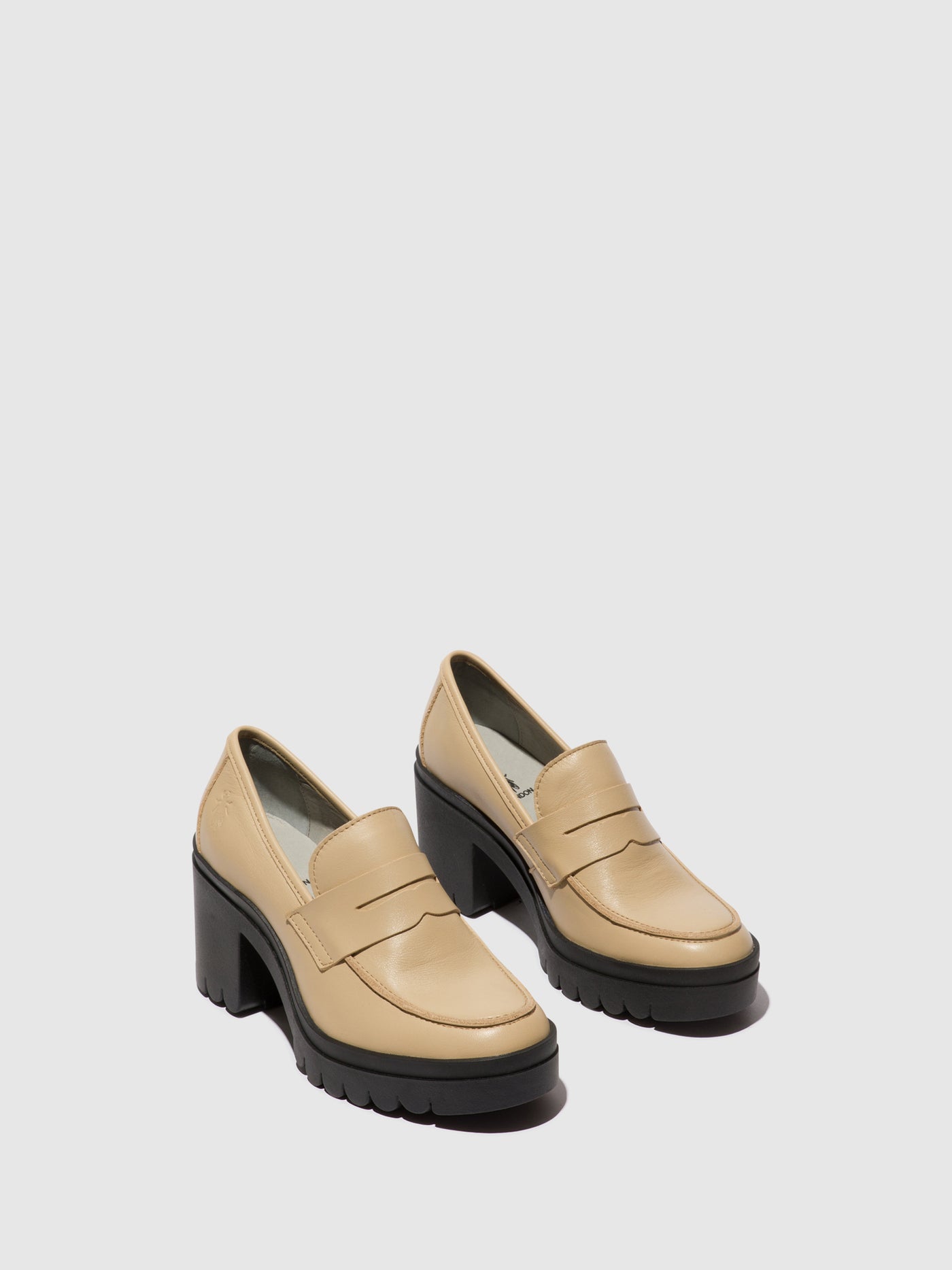 Beige Fly London Loafers Women's Loafers | 896532OBV