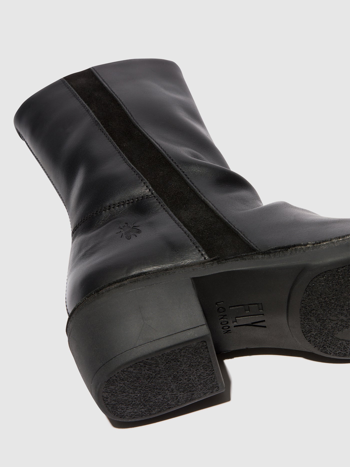 Black/Black Fly London Zip Up Boots Women's Boots | 256018KPG