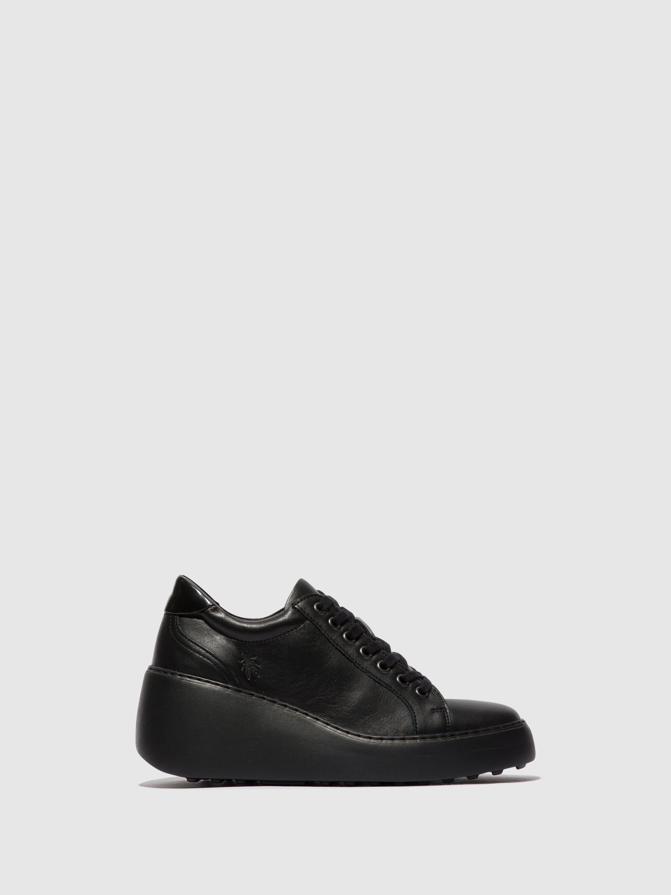 Black (Black Sole) Fly London Lace-up Women\'s Sneakers | 487639UOS