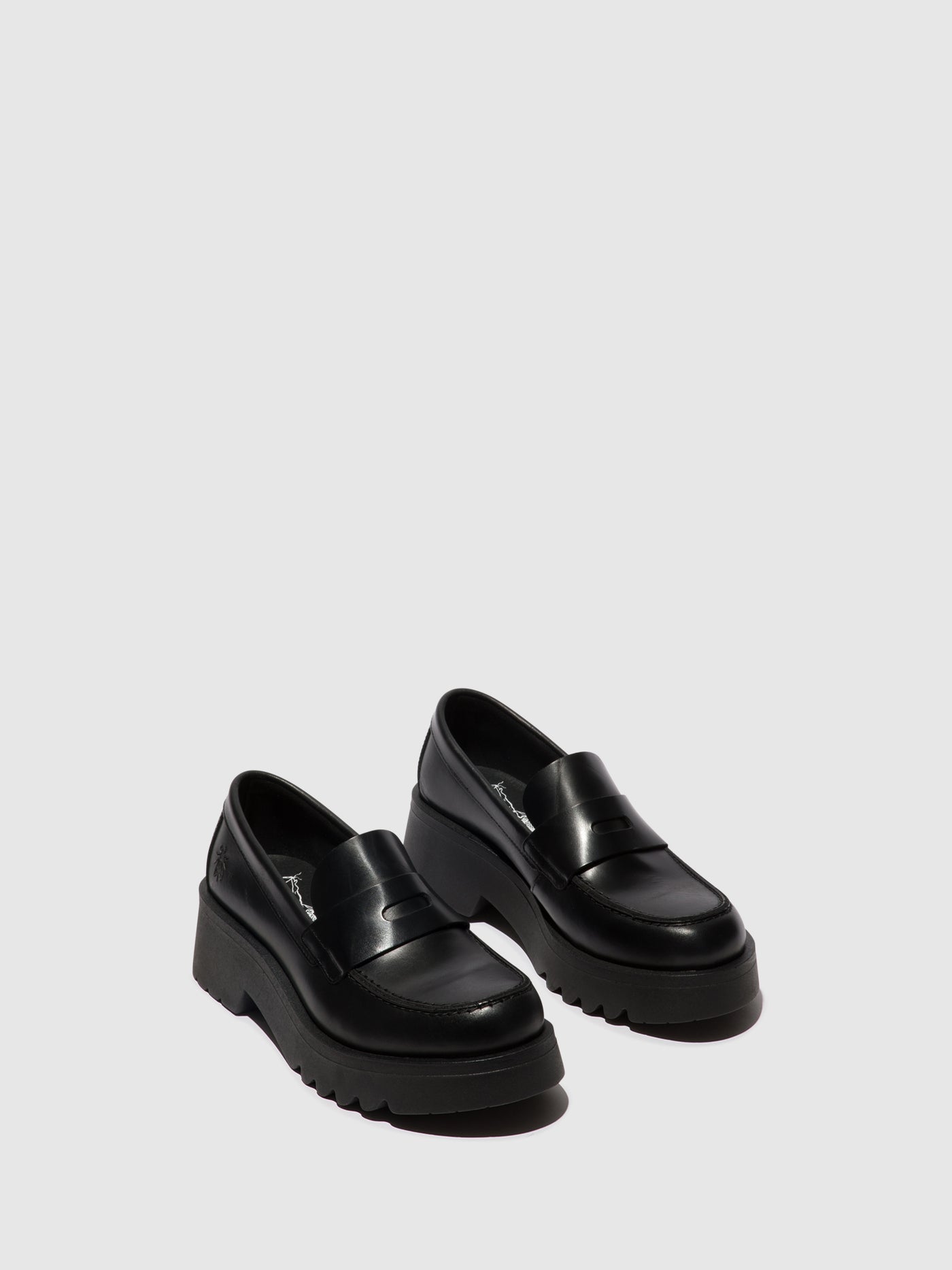 Black (Black Sole) Fly London Loafers Shoes Women's Loafers | 950427CGY