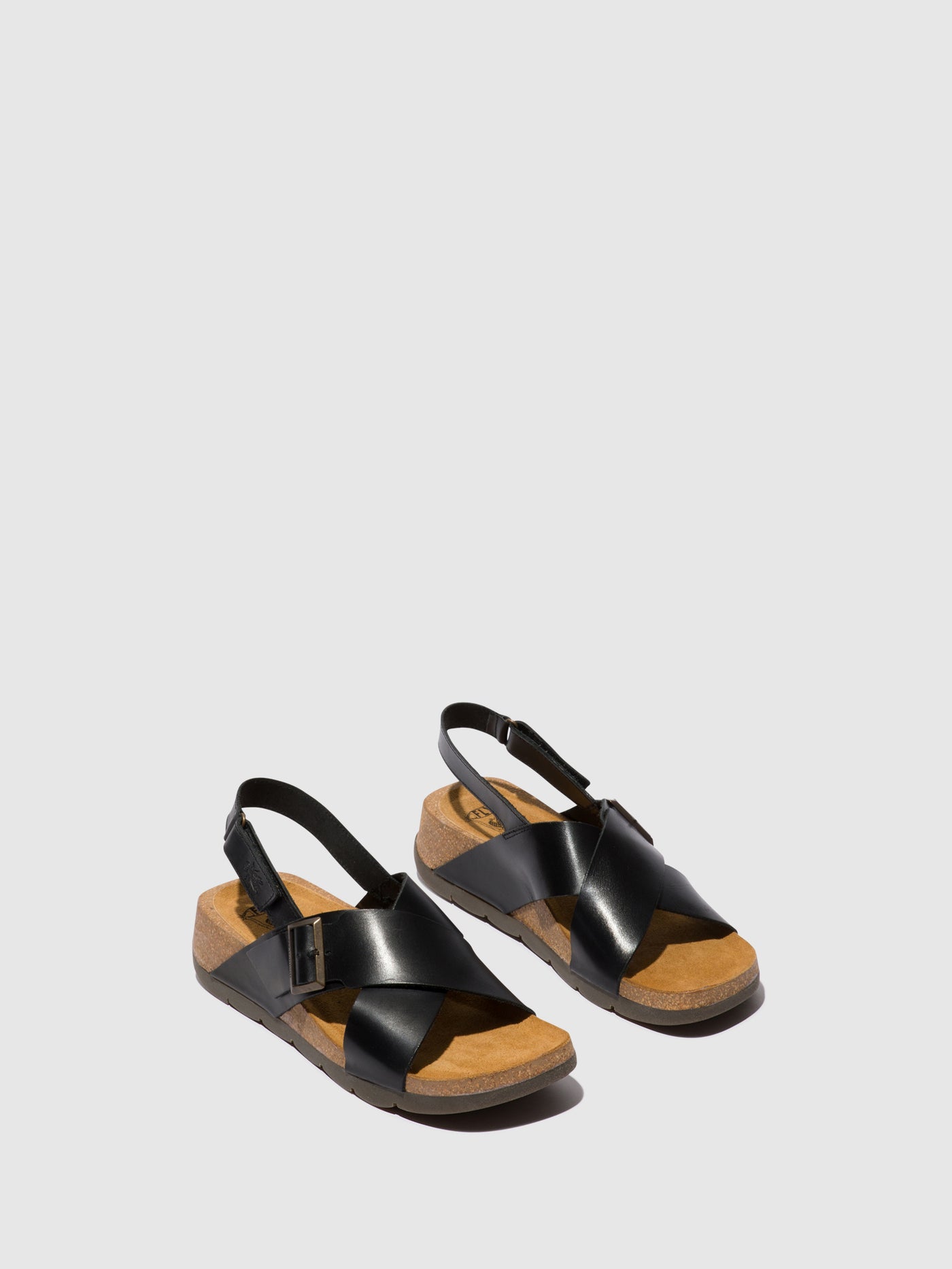 Black Fly London Crossover Sandals Women's Sandals | 120857GIH