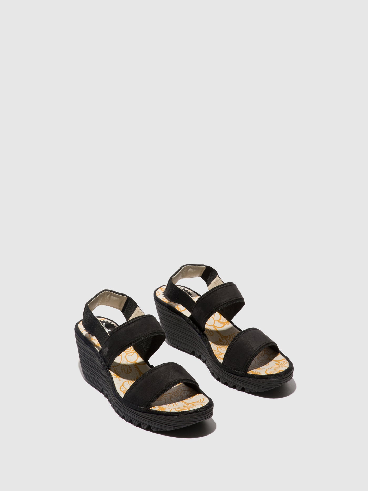 Black Fly London Sling-Back Sandals Women's Sandals | 705968LSK