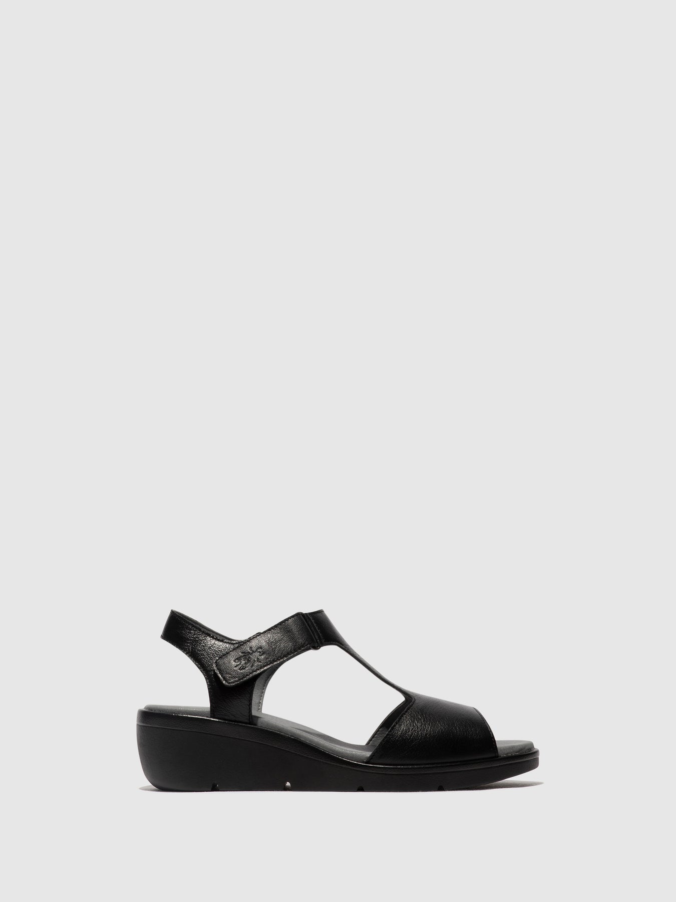 Black Fly London T-Strap Sandals Women\'s Sandals | 687210BEL