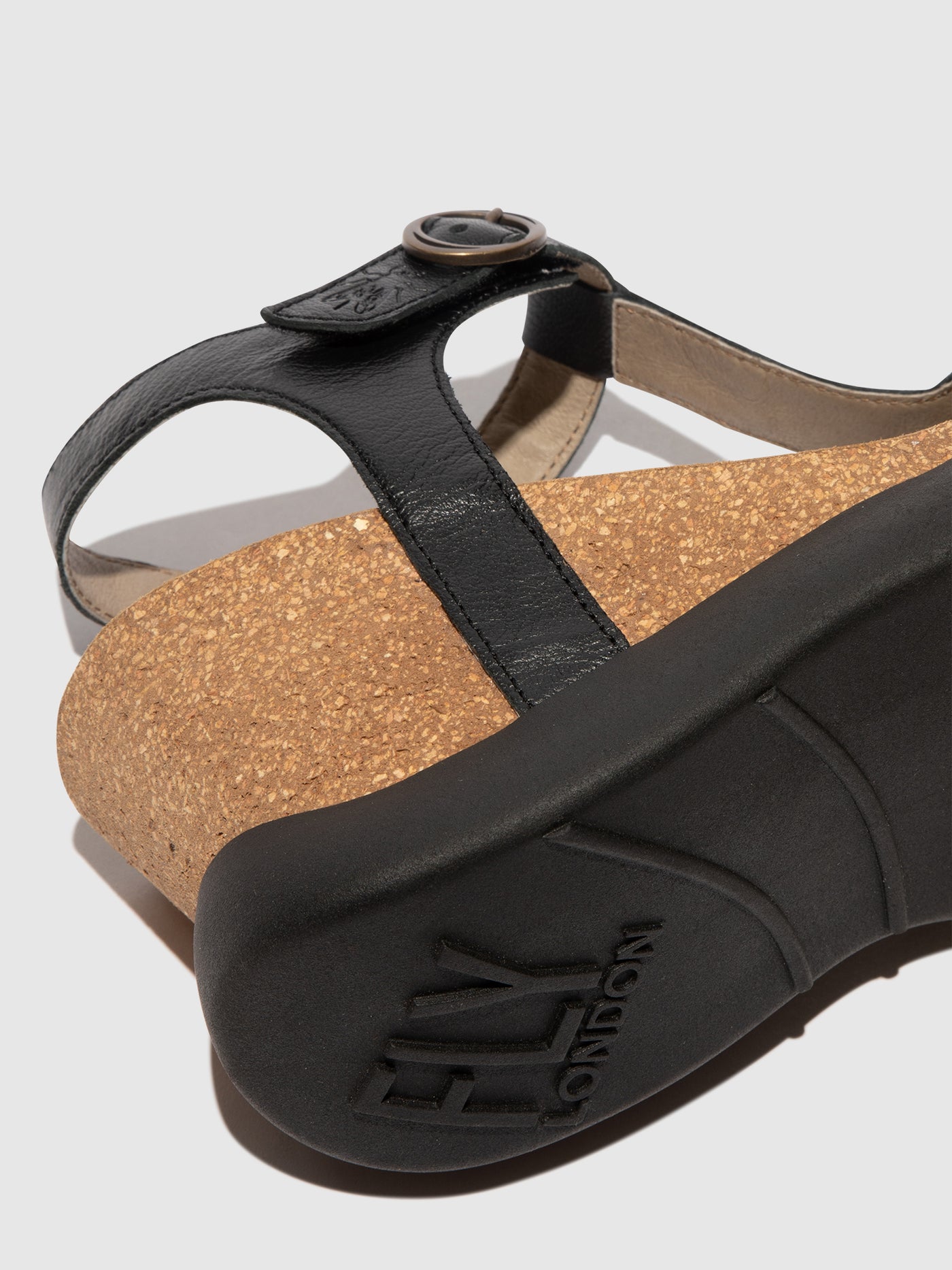 Black Fly London T-Strap Sandals Women's Sandals | 921034IHV