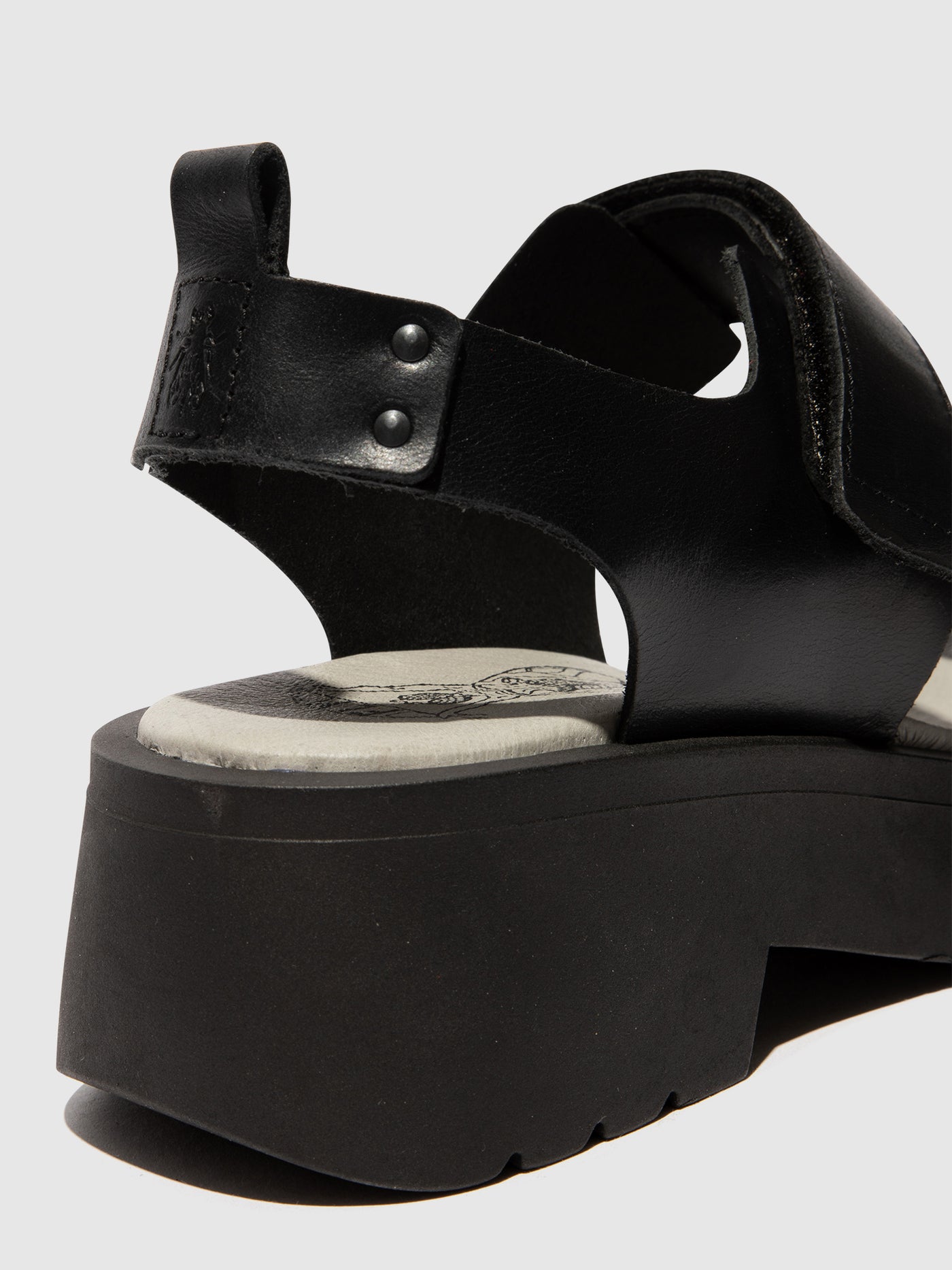 Black Fly London Velcro Sandals Women's Sandals | 634912DUC