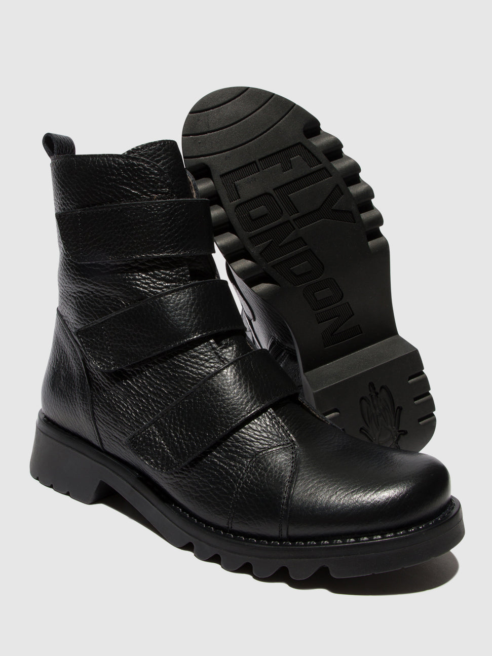 Black Fly London Velcro Women's Ankle Boots | 139768PSB
