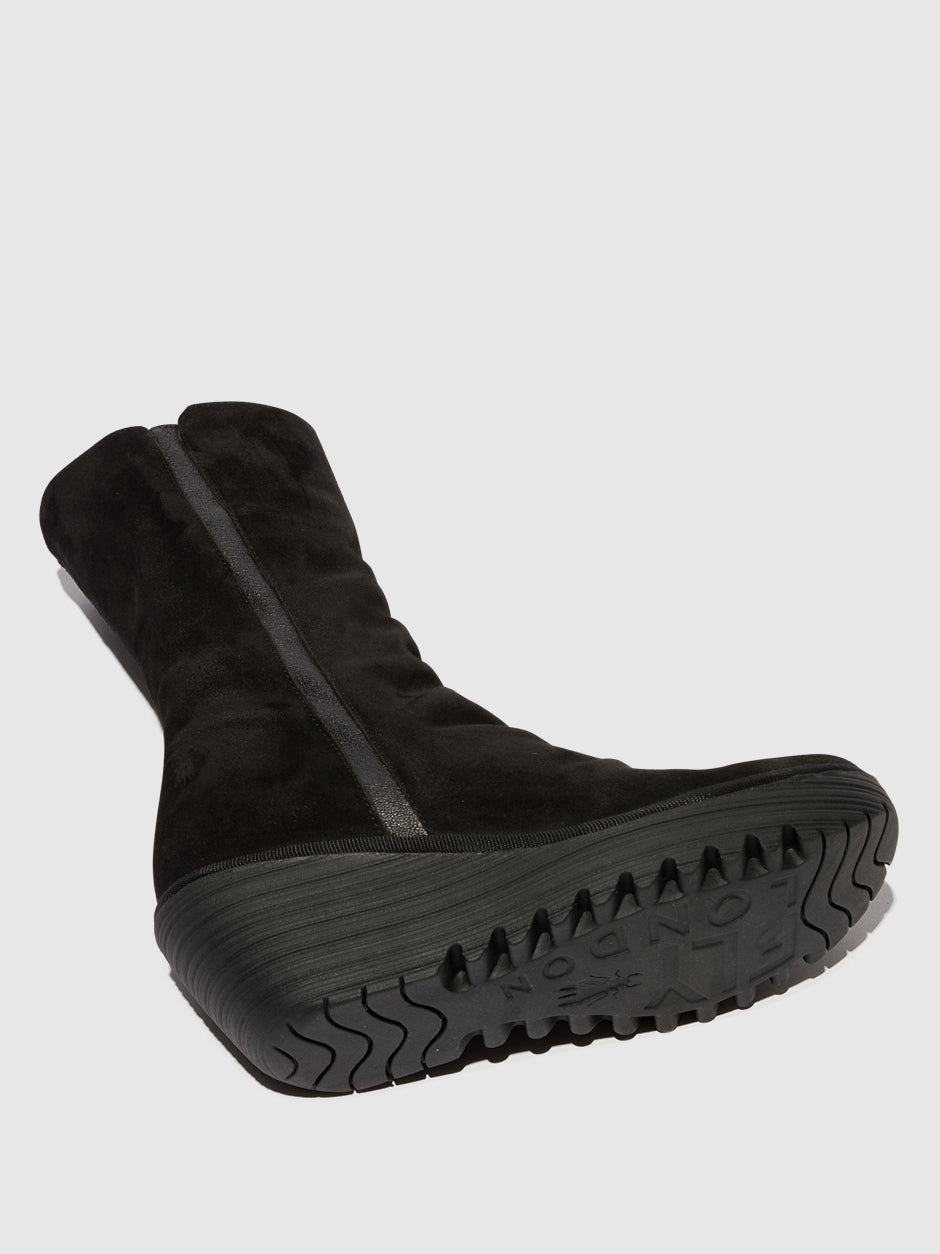 Black Fly London Zip Up Boots Women's Ankle Boots | 238475QFW