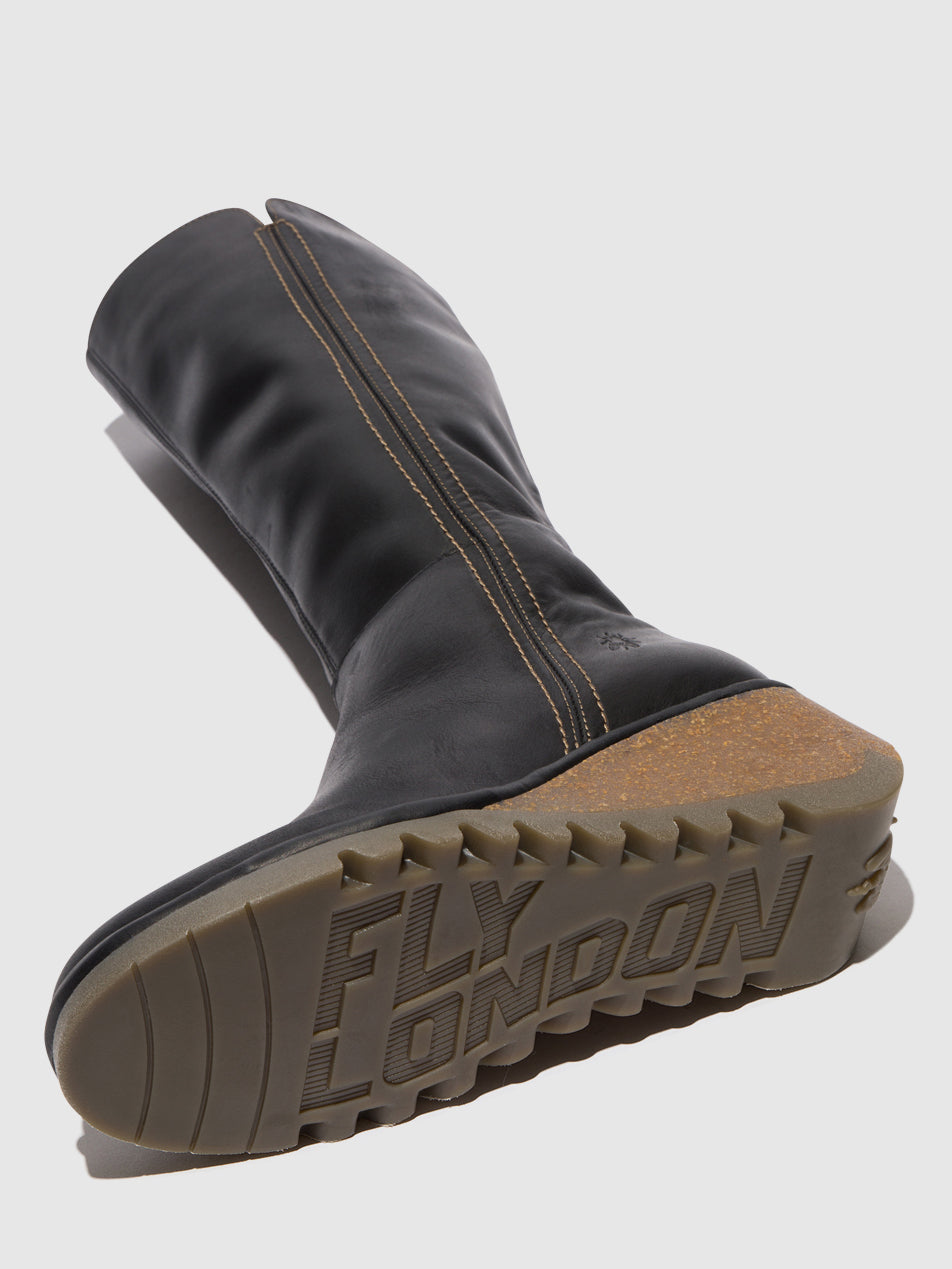 Black Fly London Zip Up Boots Women's Boots | 624315QSO