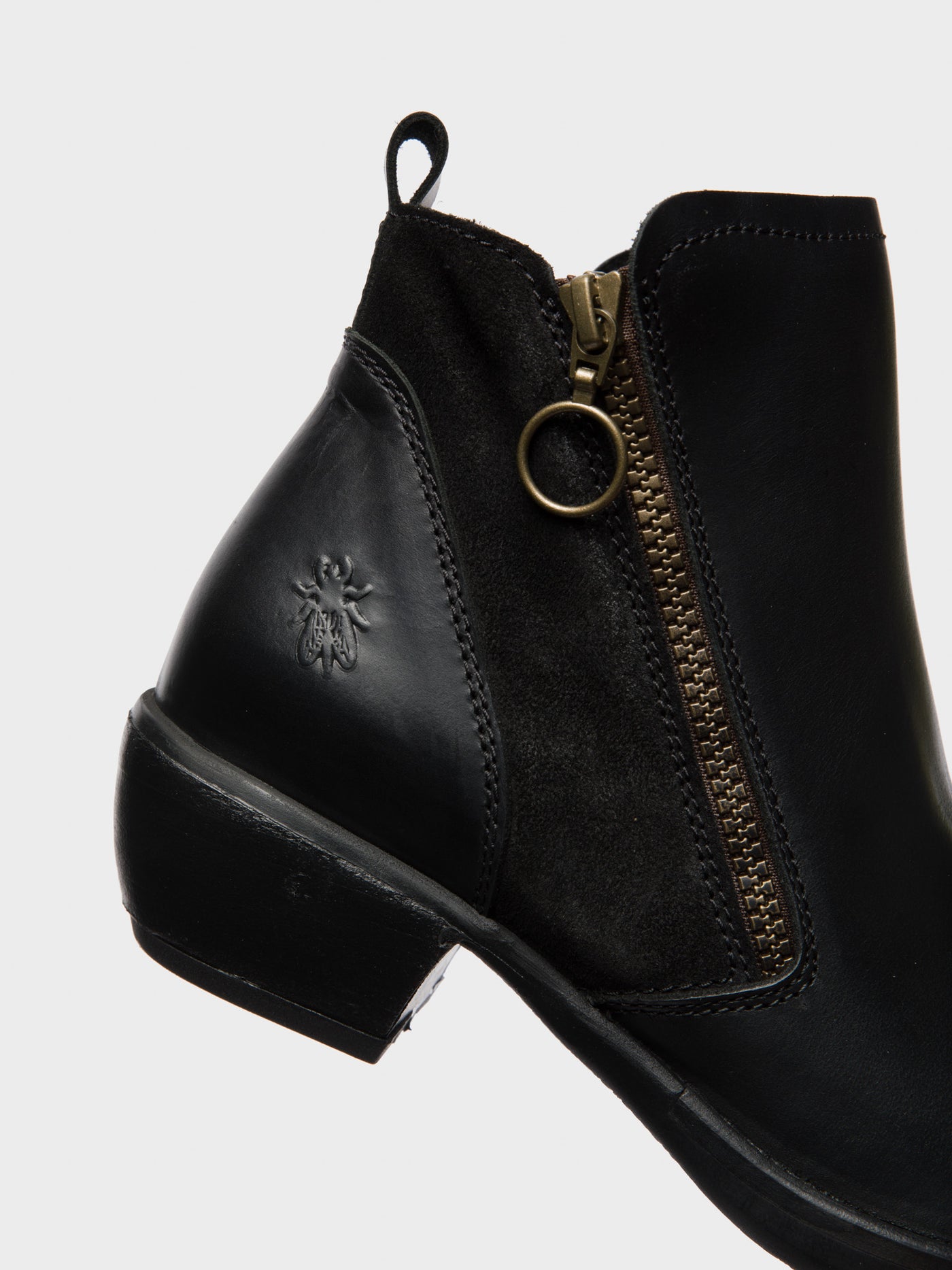 Black Fly London Zip Up MELI Women's Ankle Boots | 053169NOY