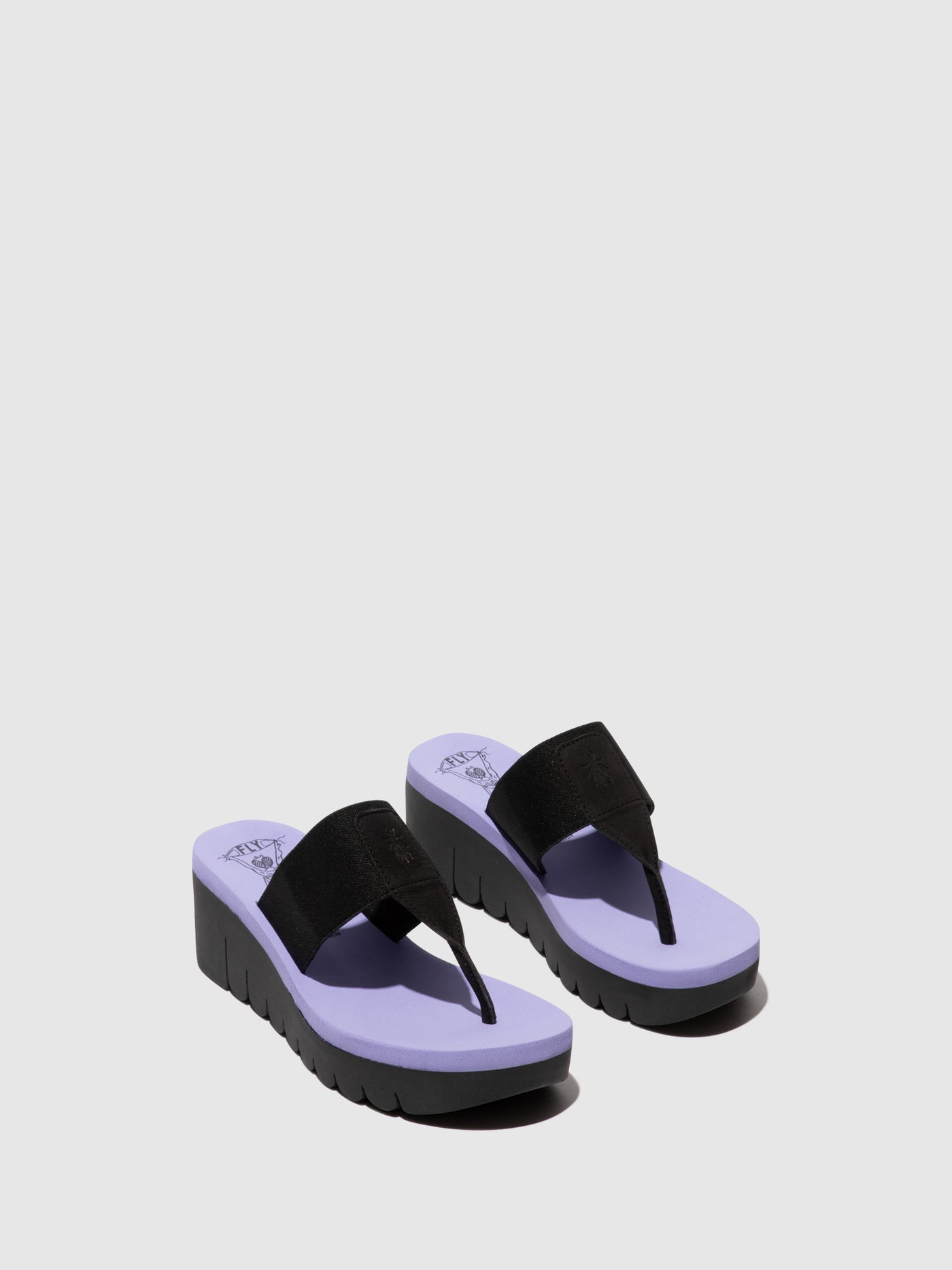 Black (Viola) Fly London Slip-on Women's Mules | 704581JYS