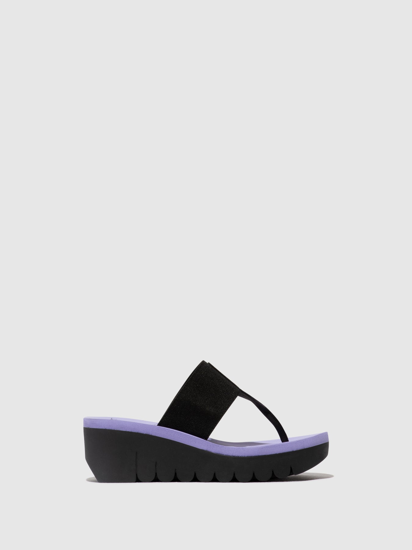 Black (Viola) Fly London Slip-on Women\'s Mules | 704581JYS