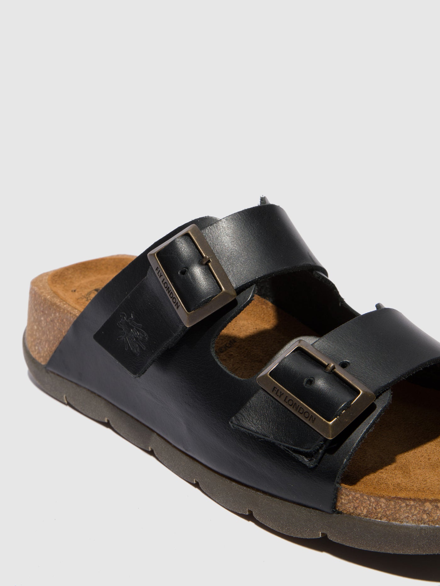 Bridle Black Fly London Open Toe Women's Mules | 503472YKQ