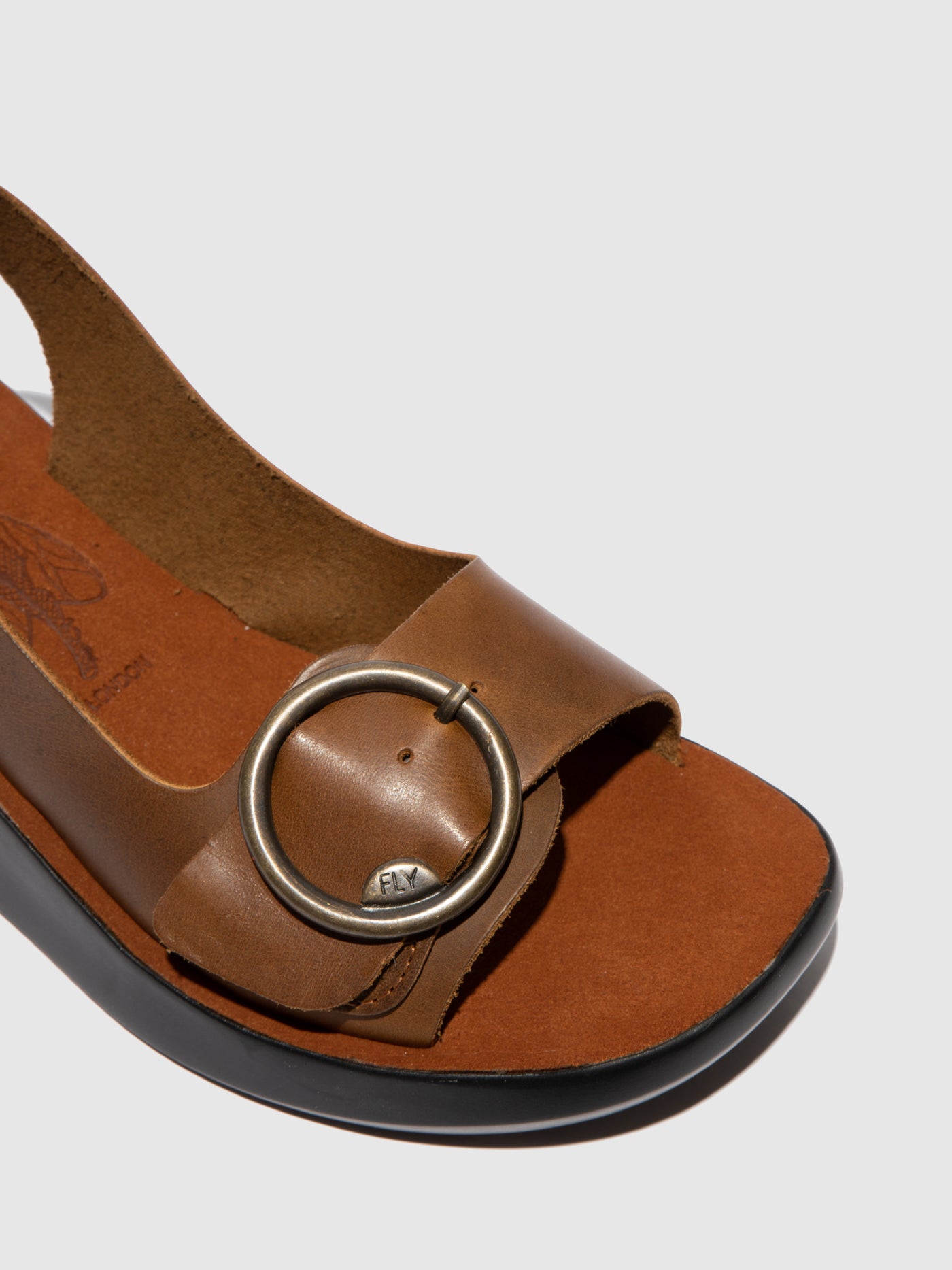 Bridle Camel Fly London Sling-Back Sandals Women's Sandals | 089356LSD