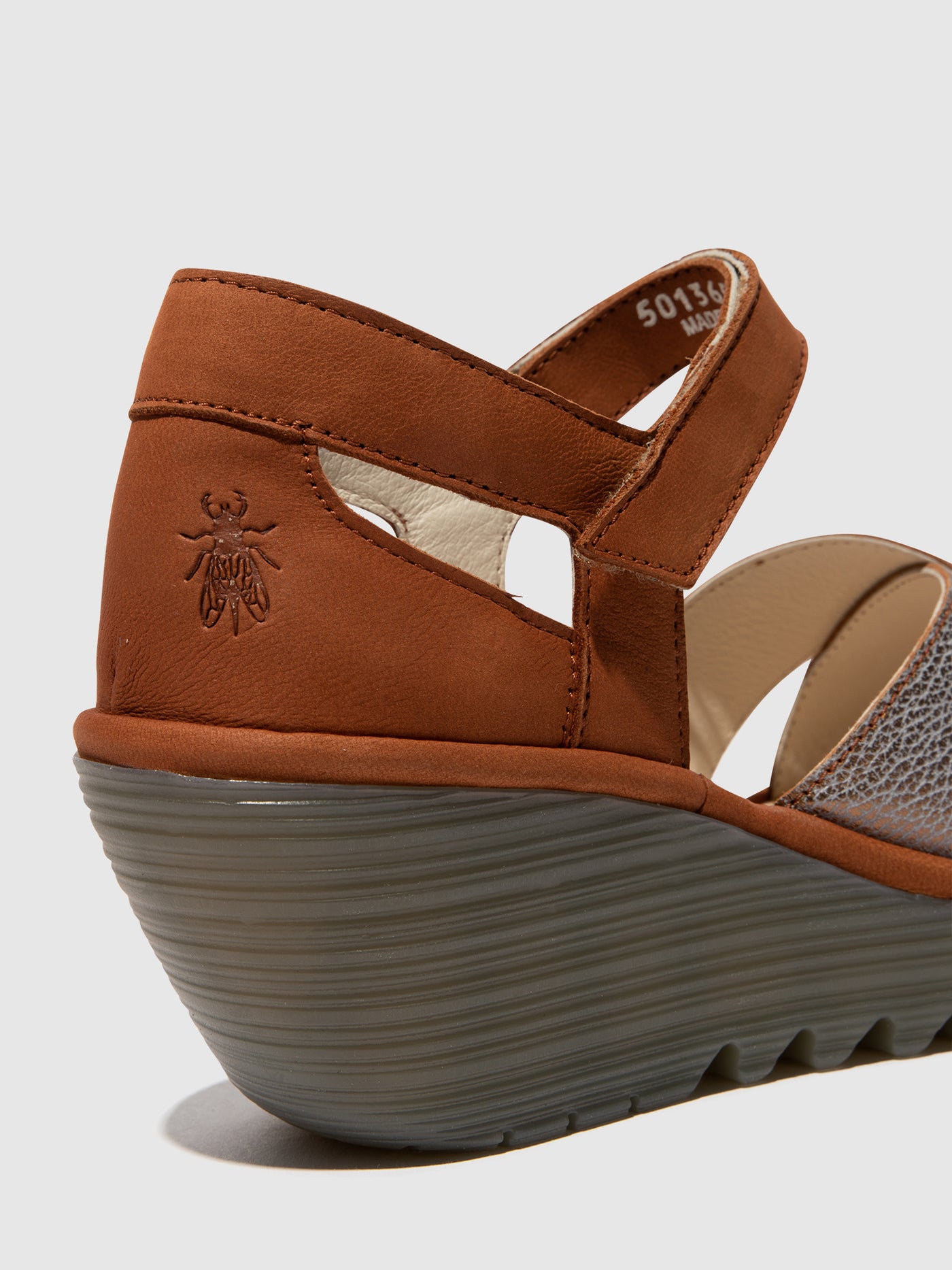 Bronze/Tan Fly London Ankle Strap Sandals Women's Sandals | 618973MSQ