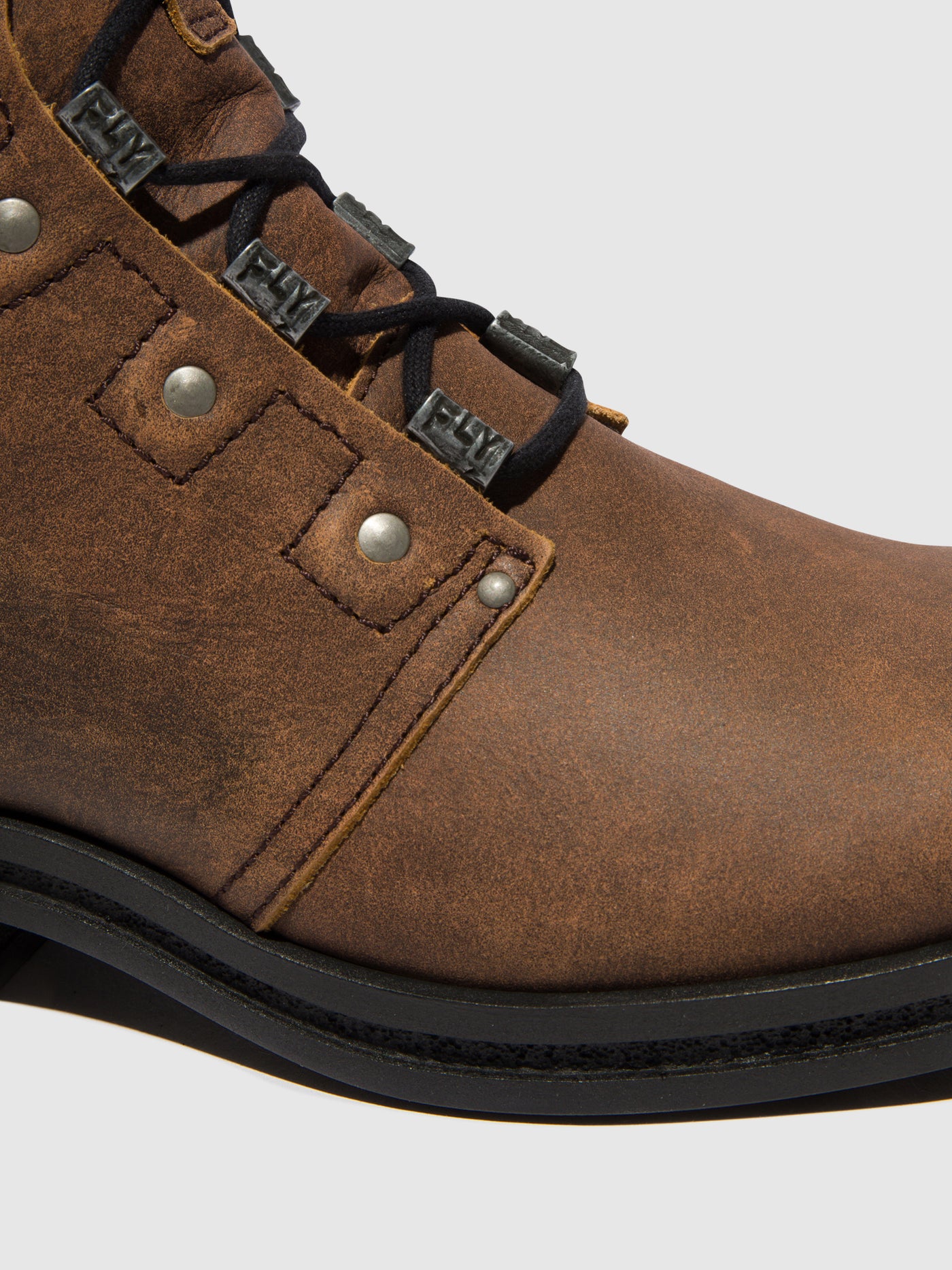 Brown Fly London Lace-up Boots Women's Ankle Boots | 807169WMA