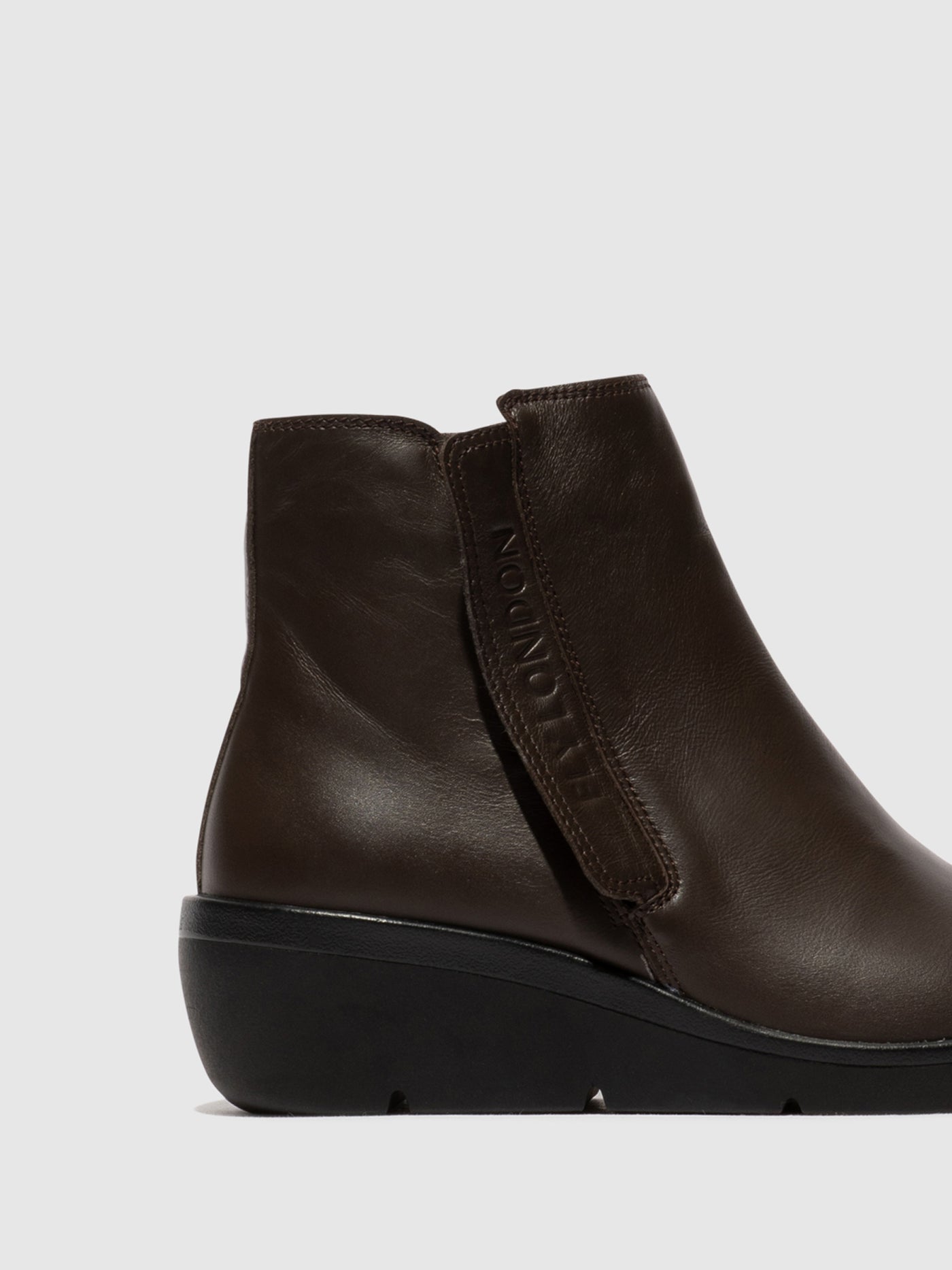 Brown Fly London Zip Up Boots Women's Ankle Boots | 029316QTN