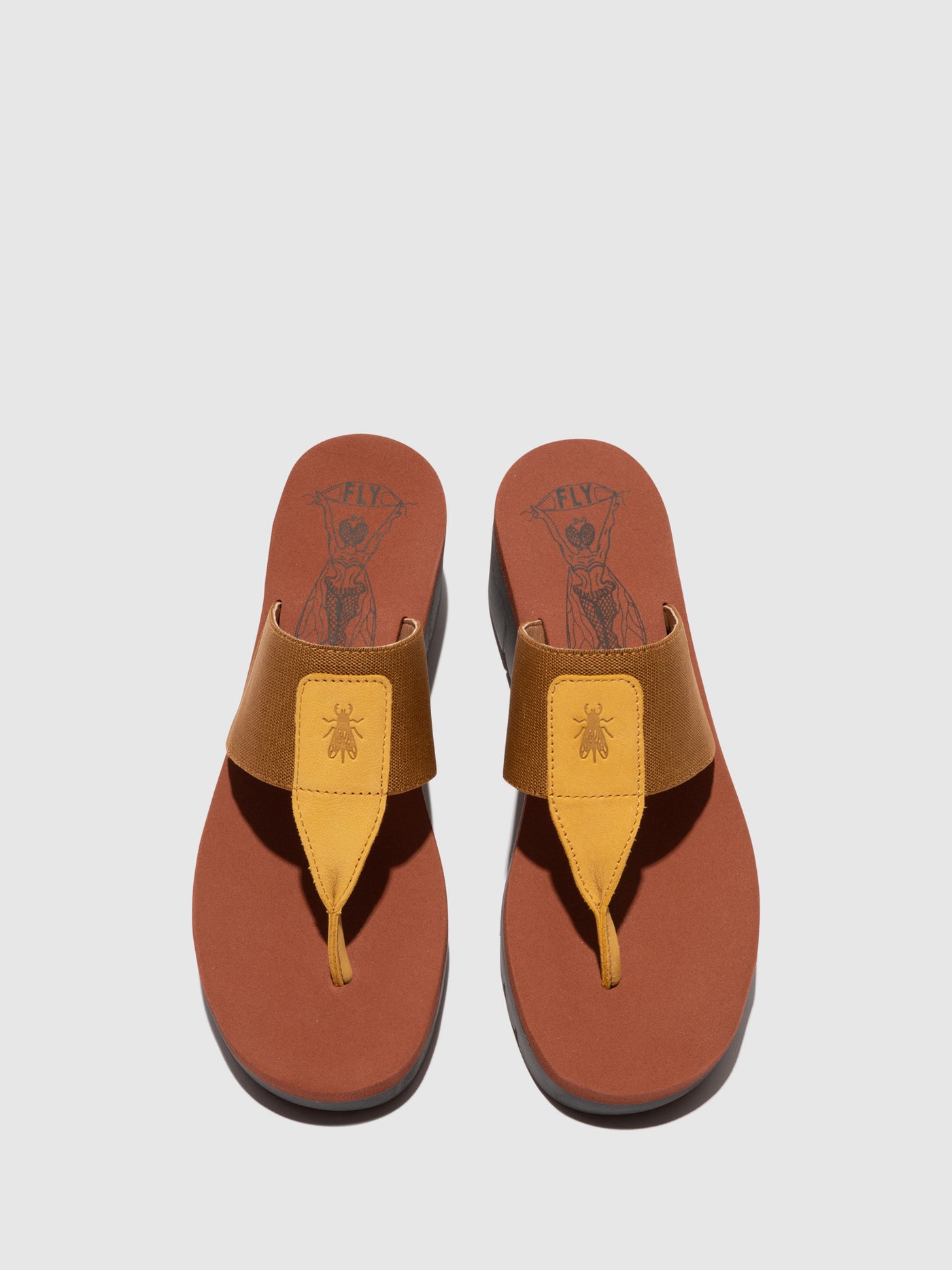 Bumblebee/Camel (Brick) Fly London Slip-on Women's Mules | 826391VQR