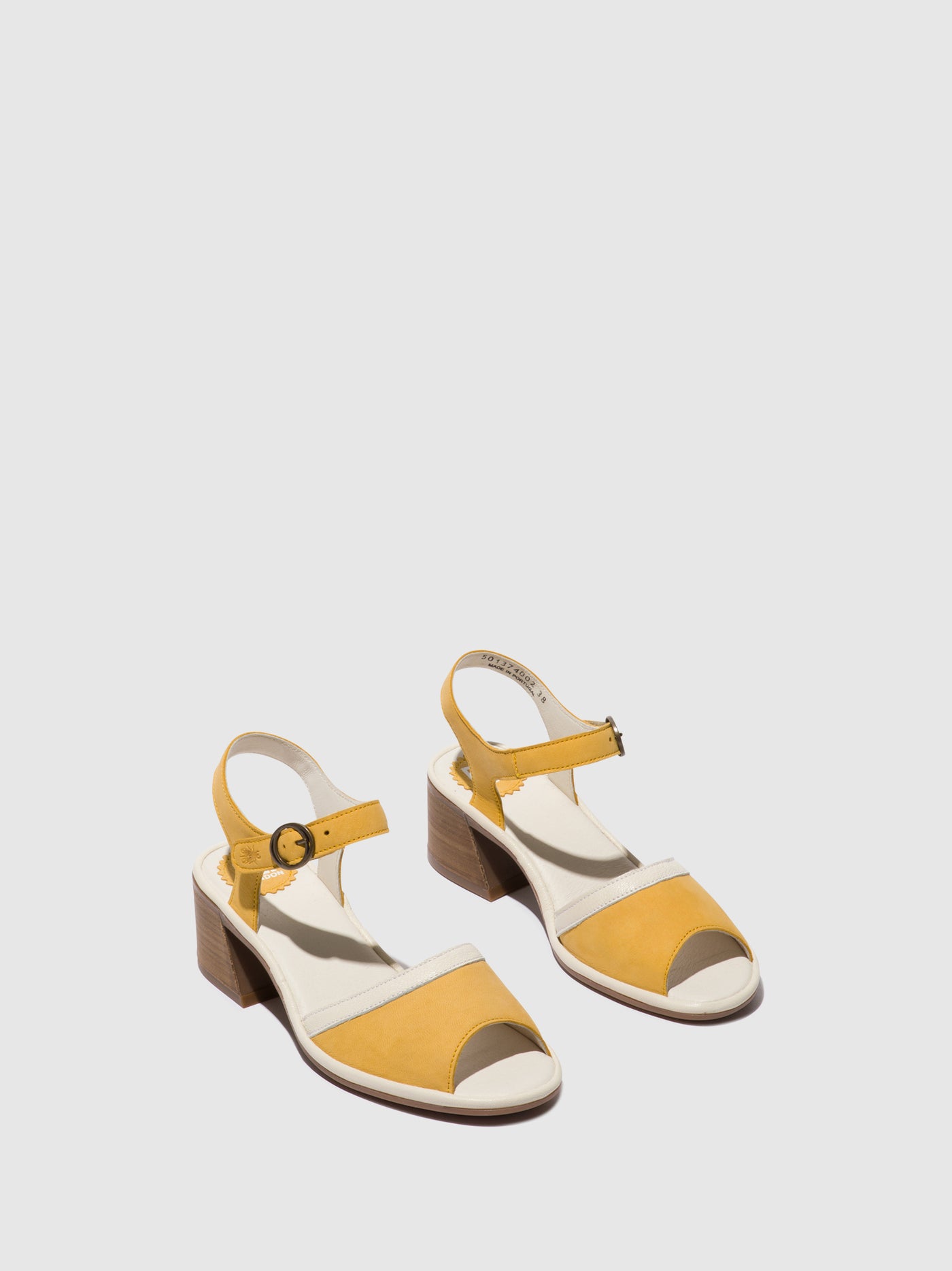 Bumblebee/Offwhite Fly London Ankle Strap Sandals Women's Sandals | 041729TPJ