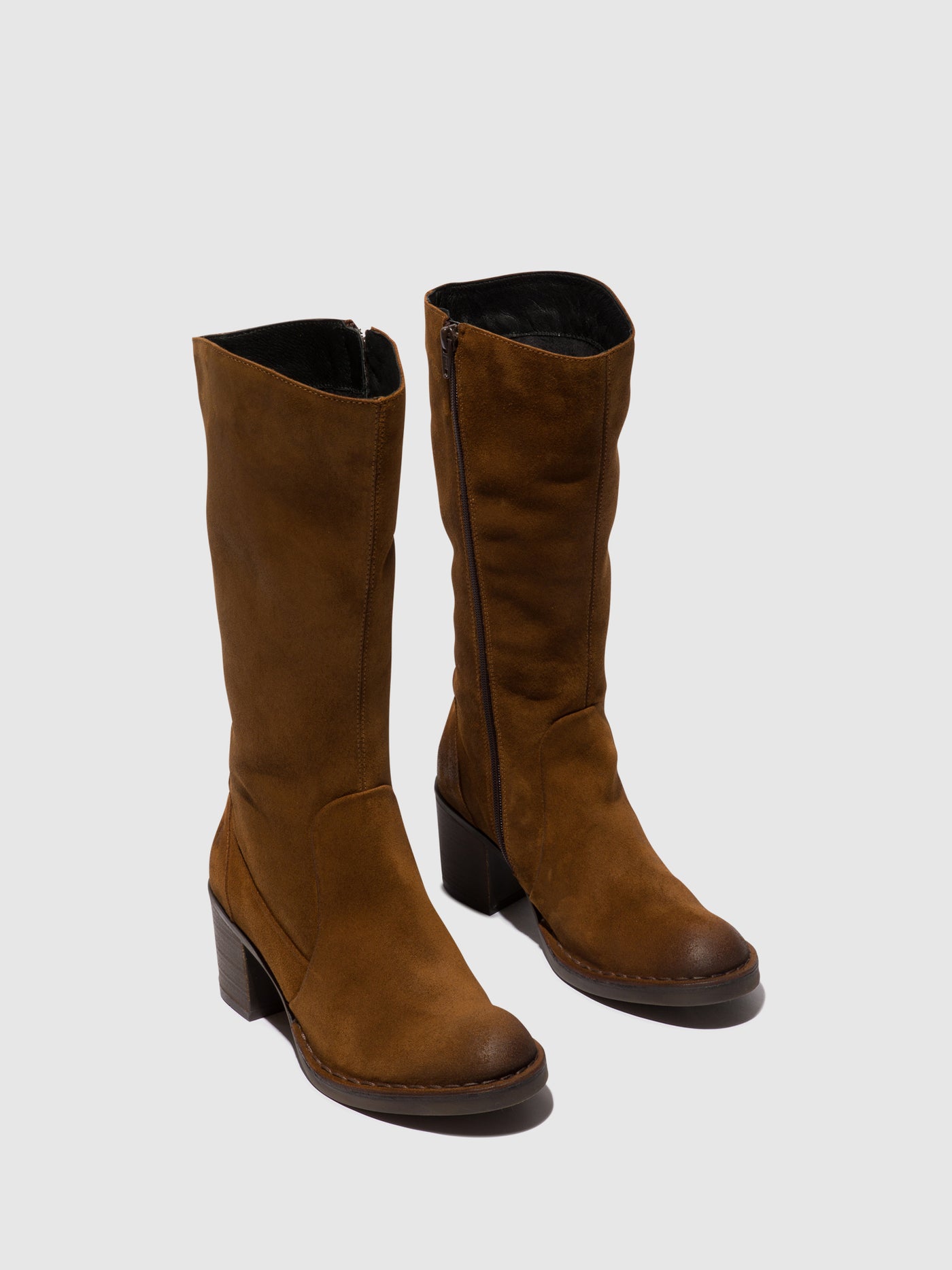 Camel Fly London Zip Up Boots Women's Boots | 206985APZ