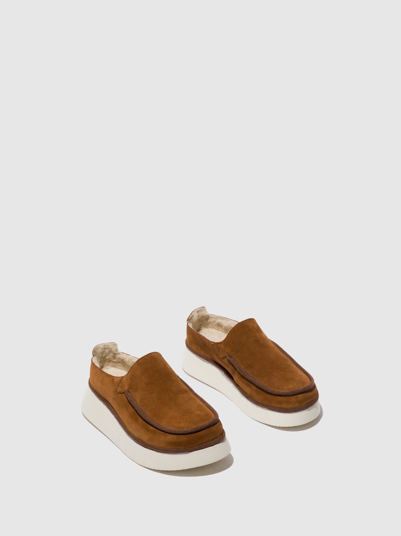 Cognac Fly London Closed Shoes Women's Shoes | 837261NAY