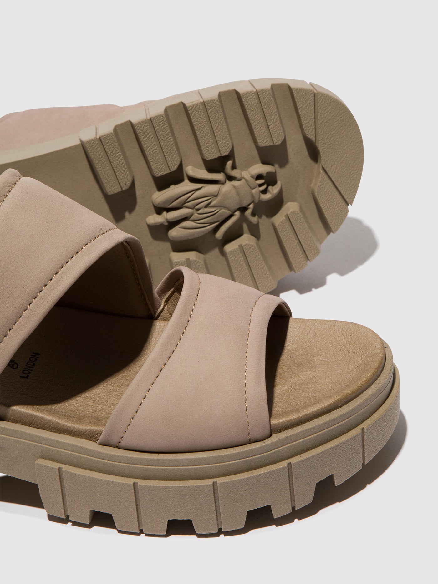 Concrete Fly London Sling-Back Women's Sandals | 638752DKY