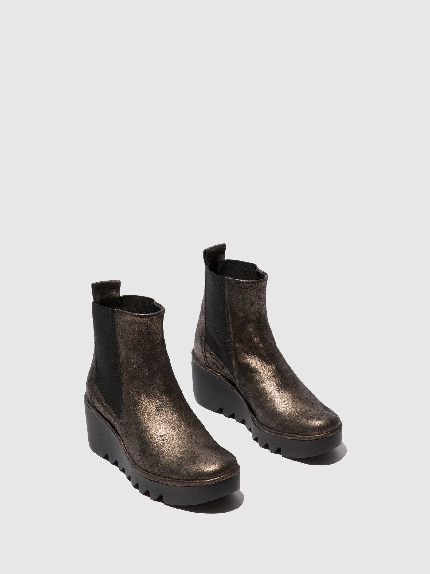 Cool Graphite Fly London Chelsea Boots Women's Ankle Boots | 967405BVZ