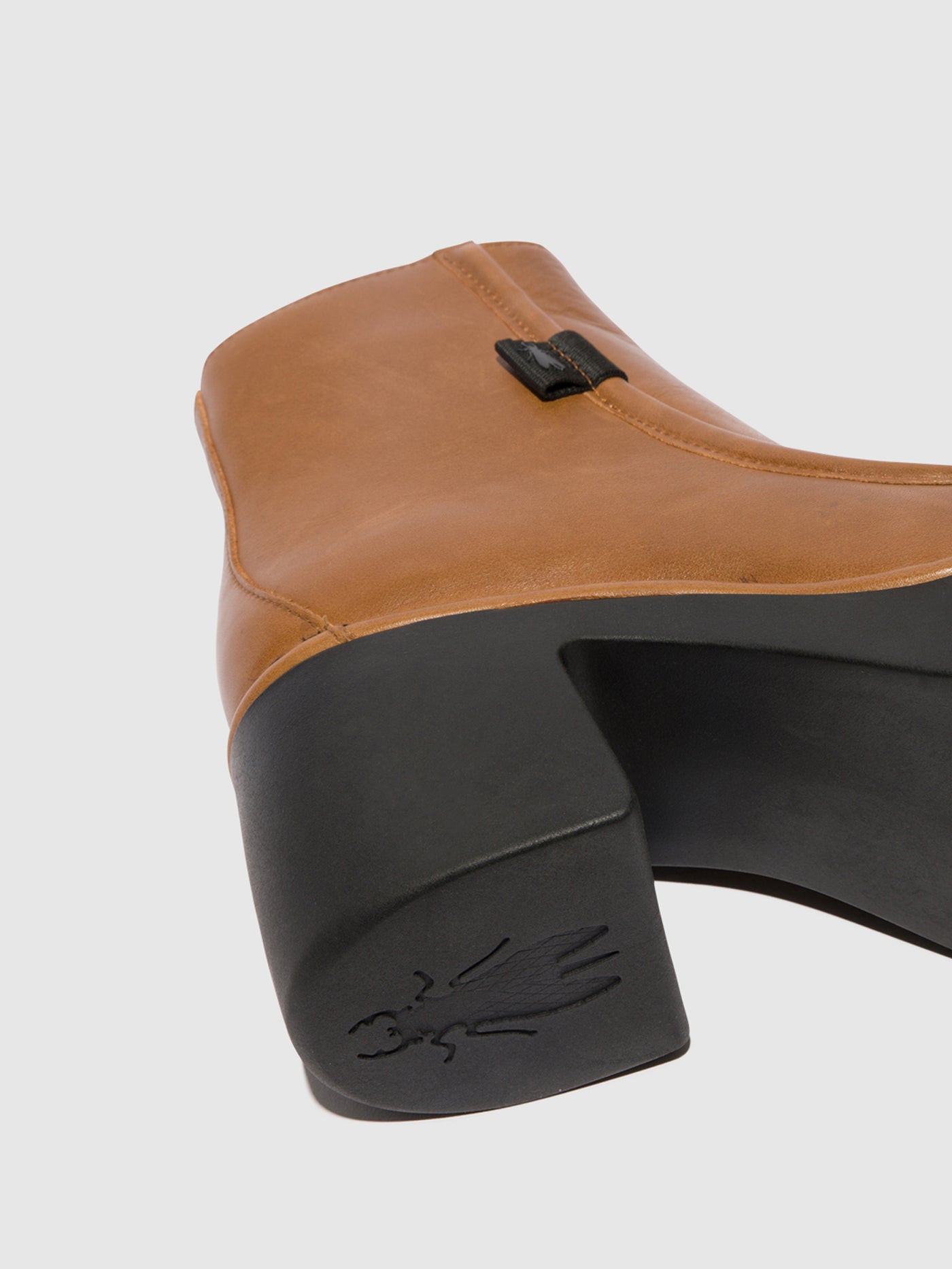 Cuoio Fly London Zip Up Boots Women's Ankle Boots | 259081KXN