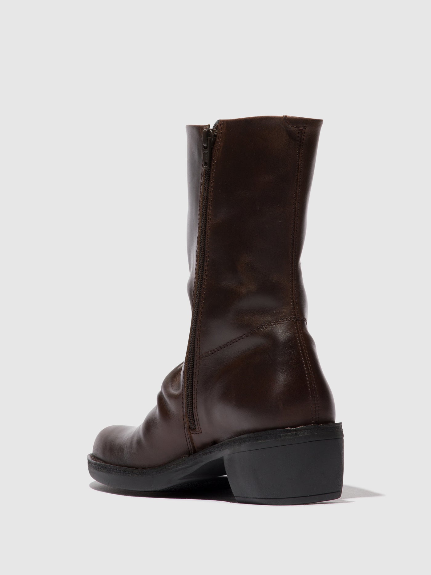 DarkBrown/Expresso Fly London Zip Up Boots Women's Boots | 410978ERD