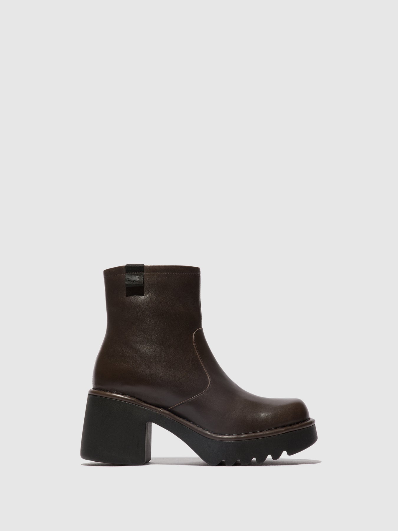 DarkTaupe Fly London Zip Up Boots Women\'s Ankle Boots | 019438MWQ