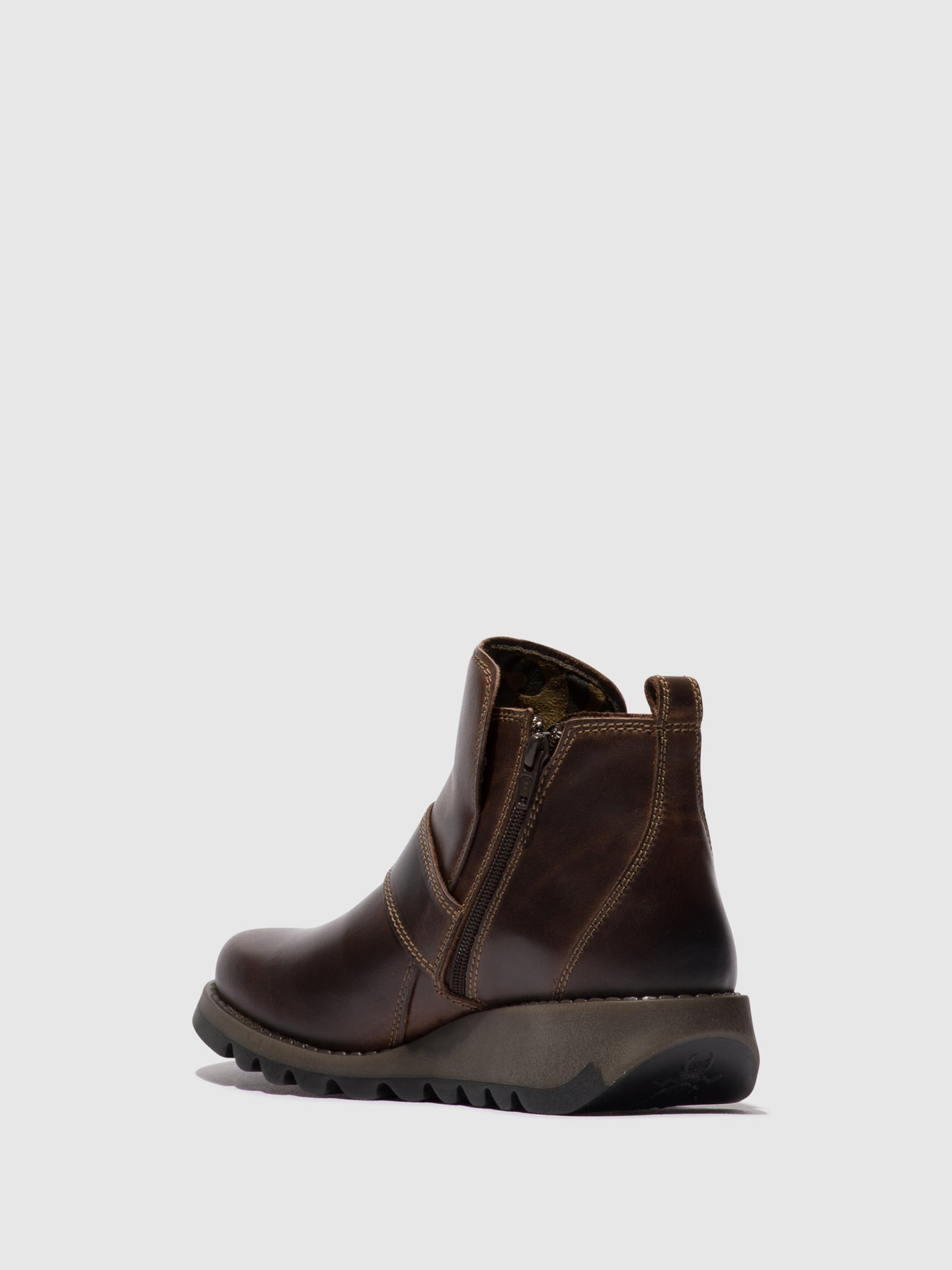 Dark Brown Fly London Buckle Boots Women's Ankle Boots | 316820AXK