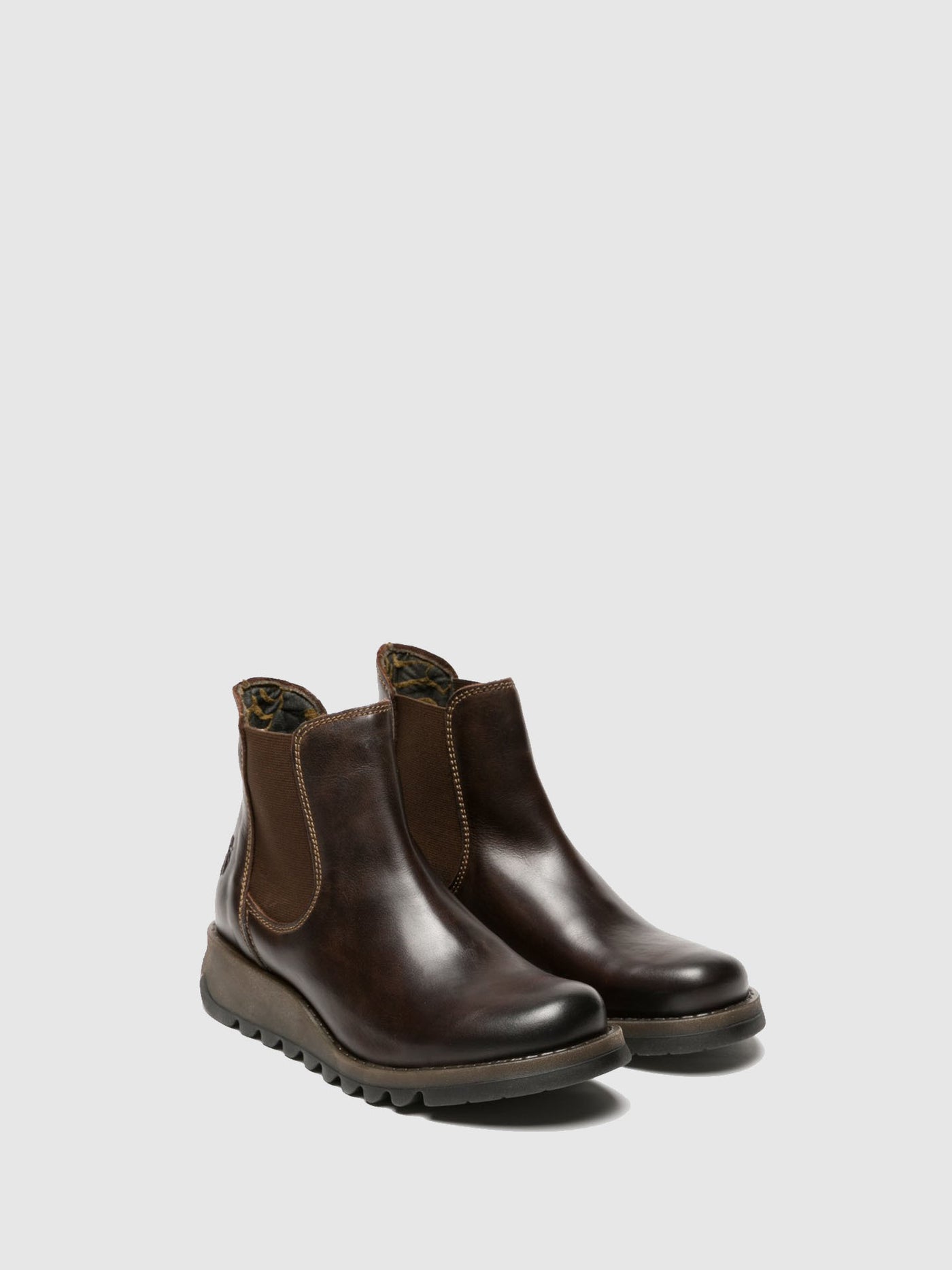 Dark Brown Fly London Chelsea Boots SALV Women's Ankle Boots | 438560PIJ