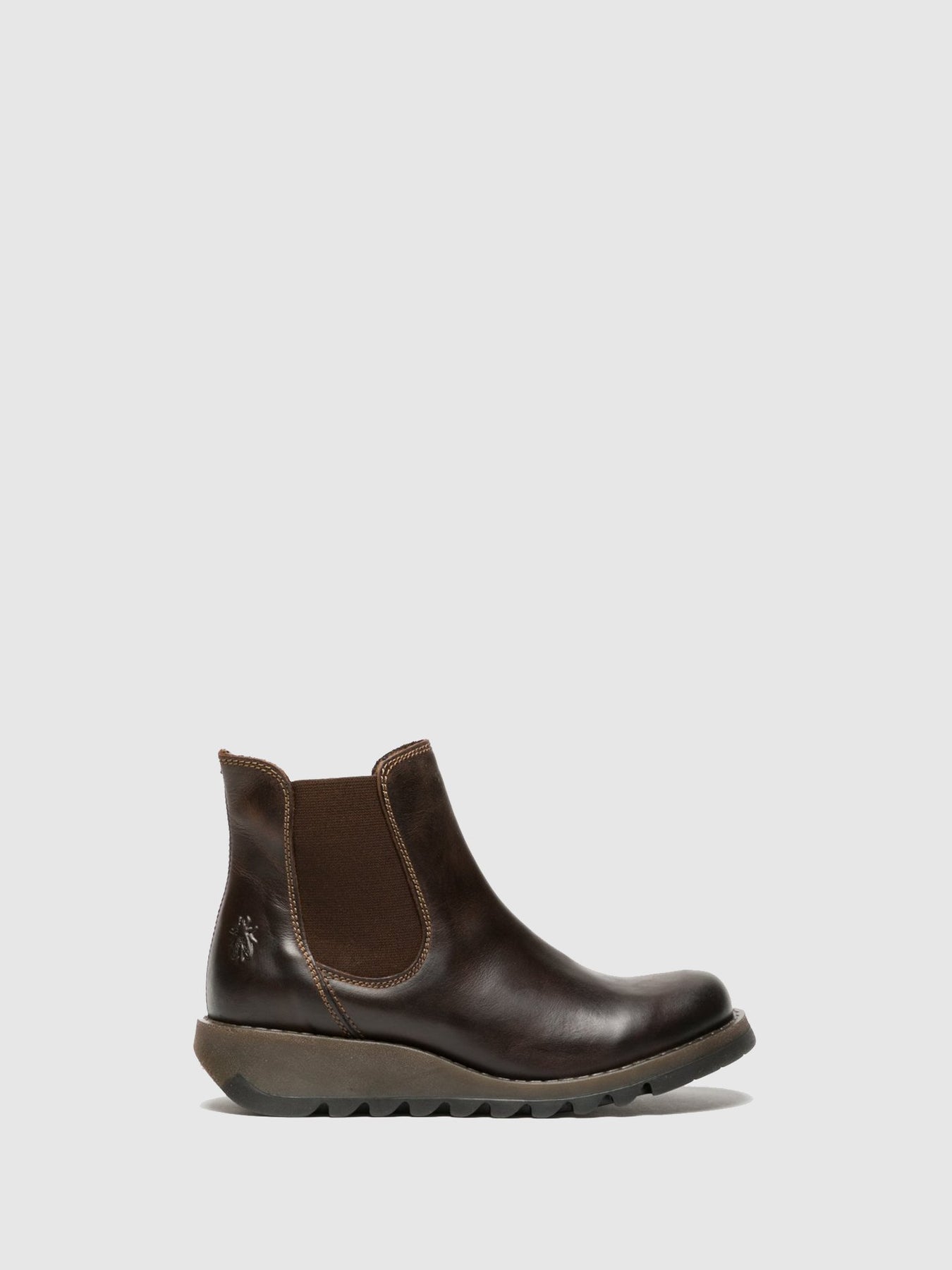 Dark Brown Fly London Chelsea Boots SALV Women\'s Ankle Boots | 438560PIJ