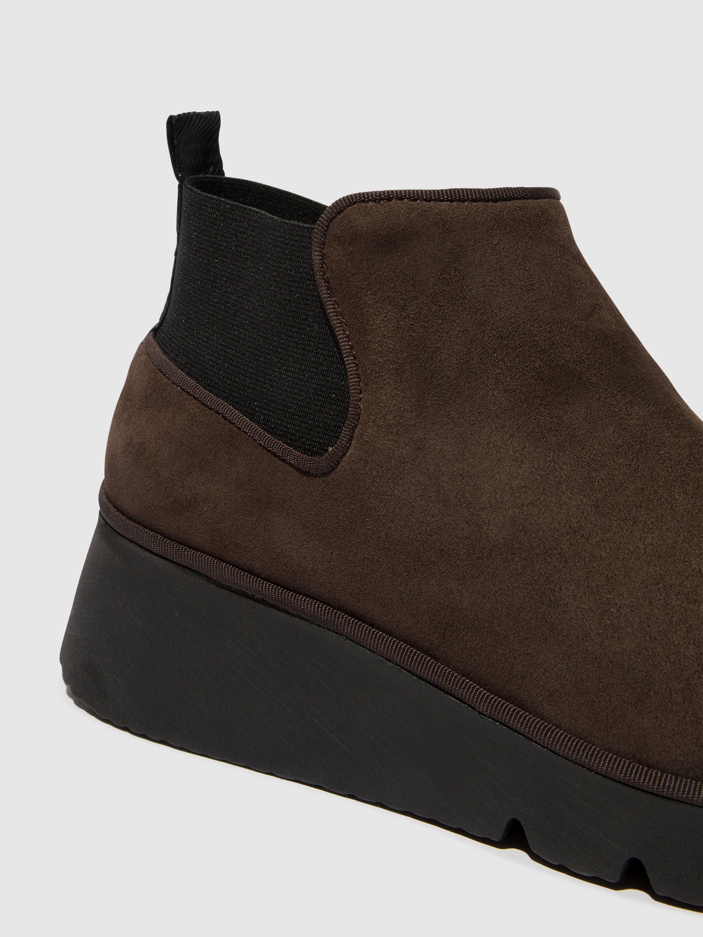 Dark Taupe Fly London Elasticated Women's Ankle Boots | 473258BLI