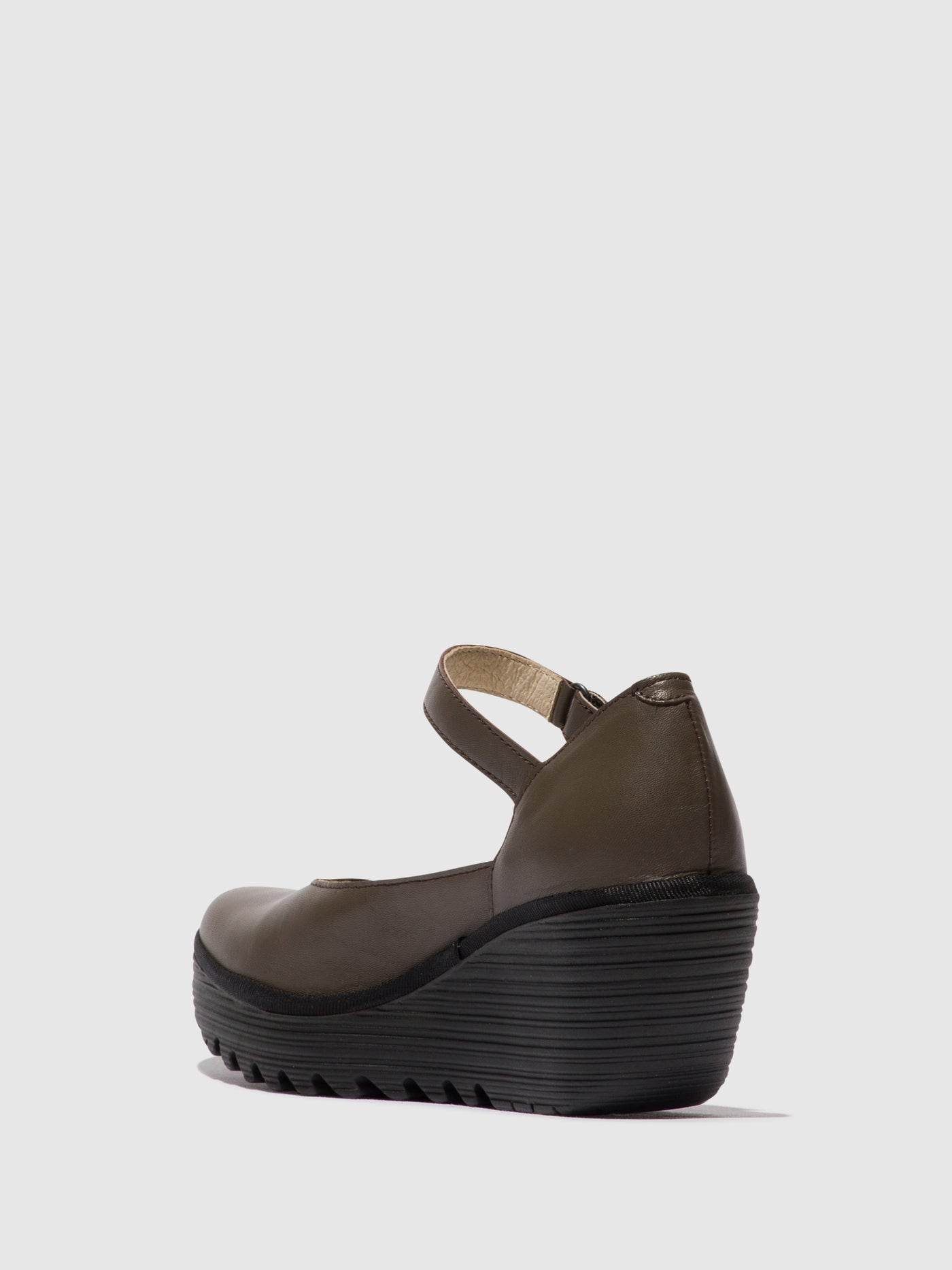 Dark Taupe Fly London Mary Jane Shoes Women's Mary Jane Shoes | 285037OWD