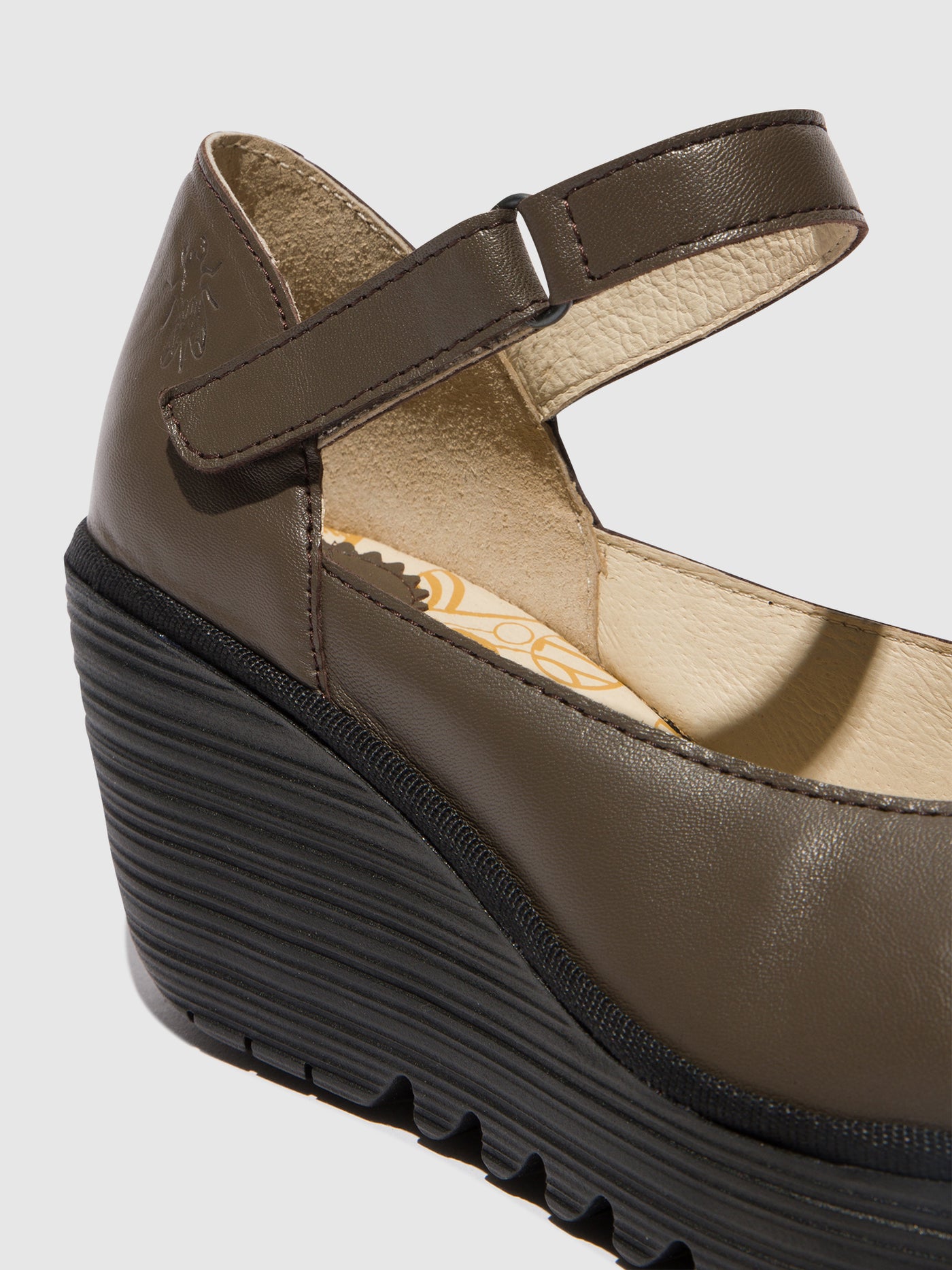 Dark Taupe Fly London Mary Jane Shoes Women's Mary Jane Shoes | 285037OWD