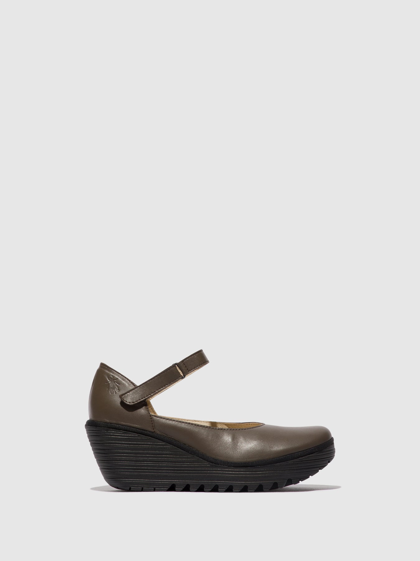 Dark Taupe Fly London Mary Jane Shoes Women\'s Mary Jane Shoes | 285037OWD