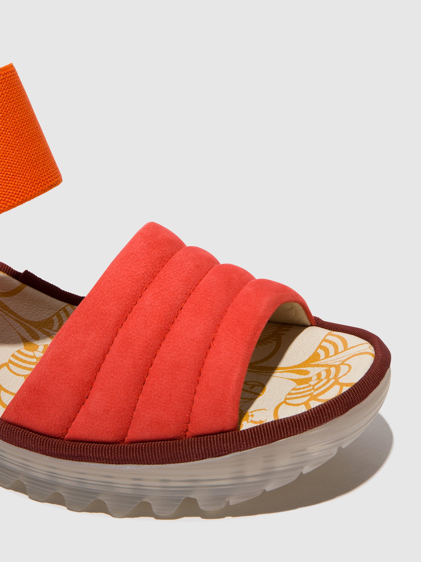 Devil Red Fly London Sling-Back Sandals Women's Sandals | 738290GLX